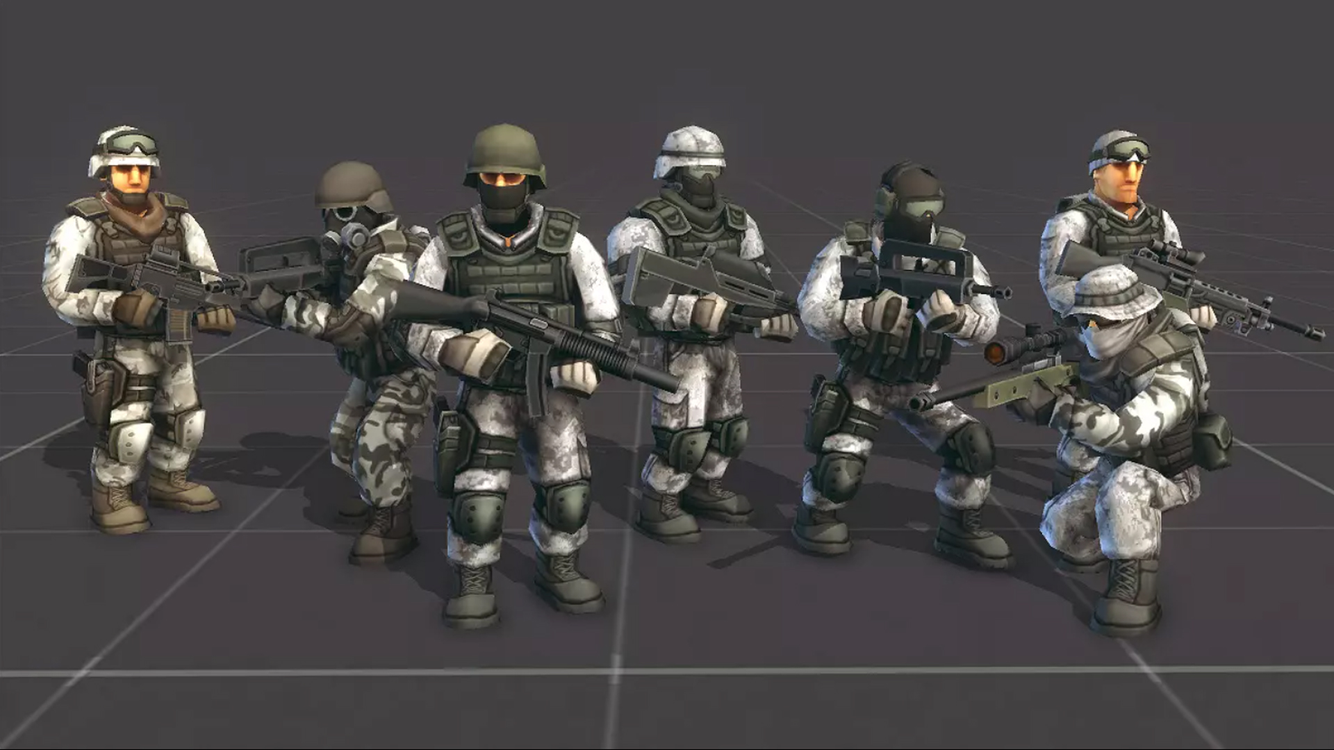 卡通低模士兵战士角色含动画 虚幻4 ue4 Toon Soldiers Armies插图5