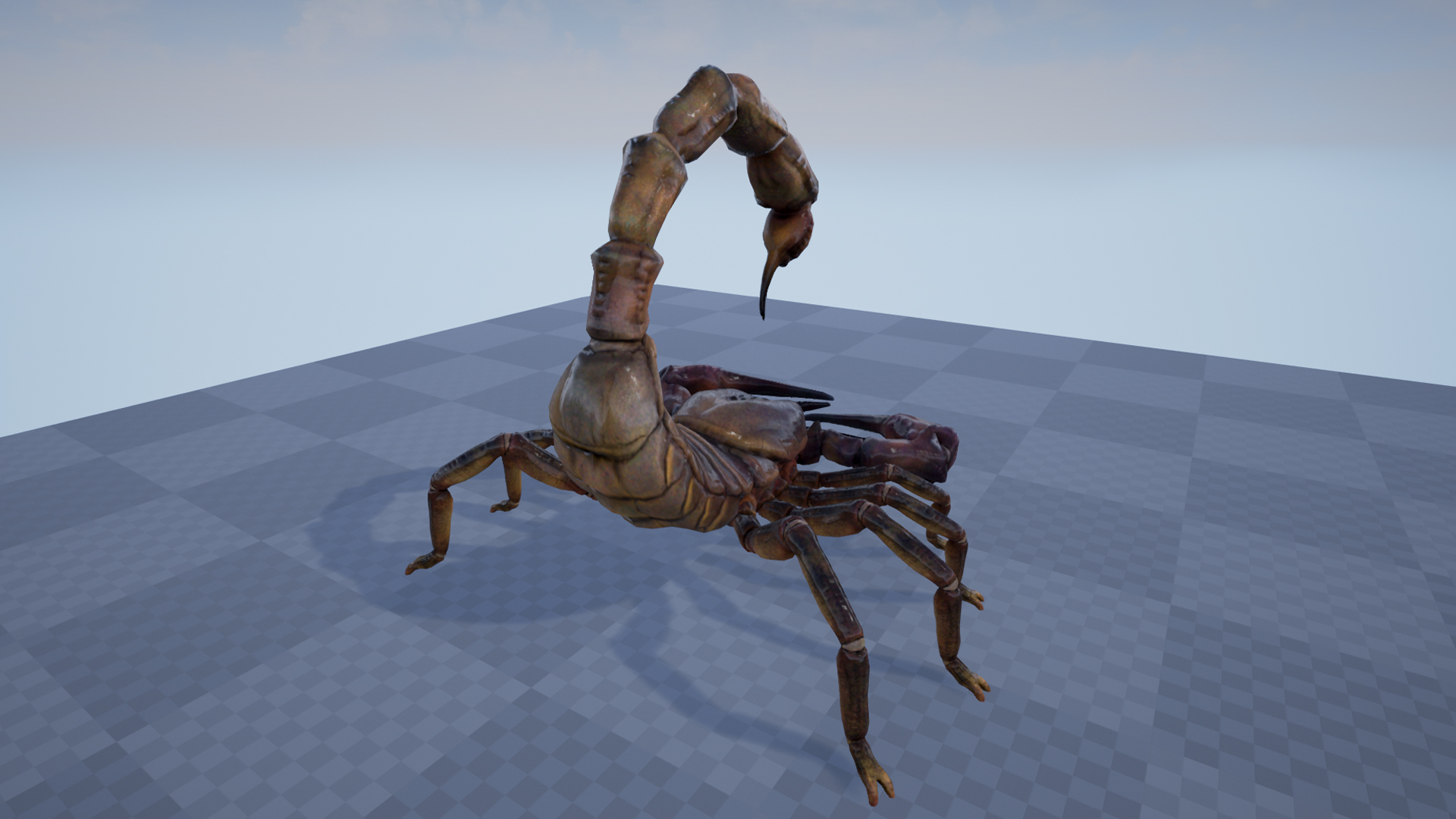 巨型甲壳蝎子毒物游戏角色含动画 虚幻4 ue4 Giant Scorpion插图3