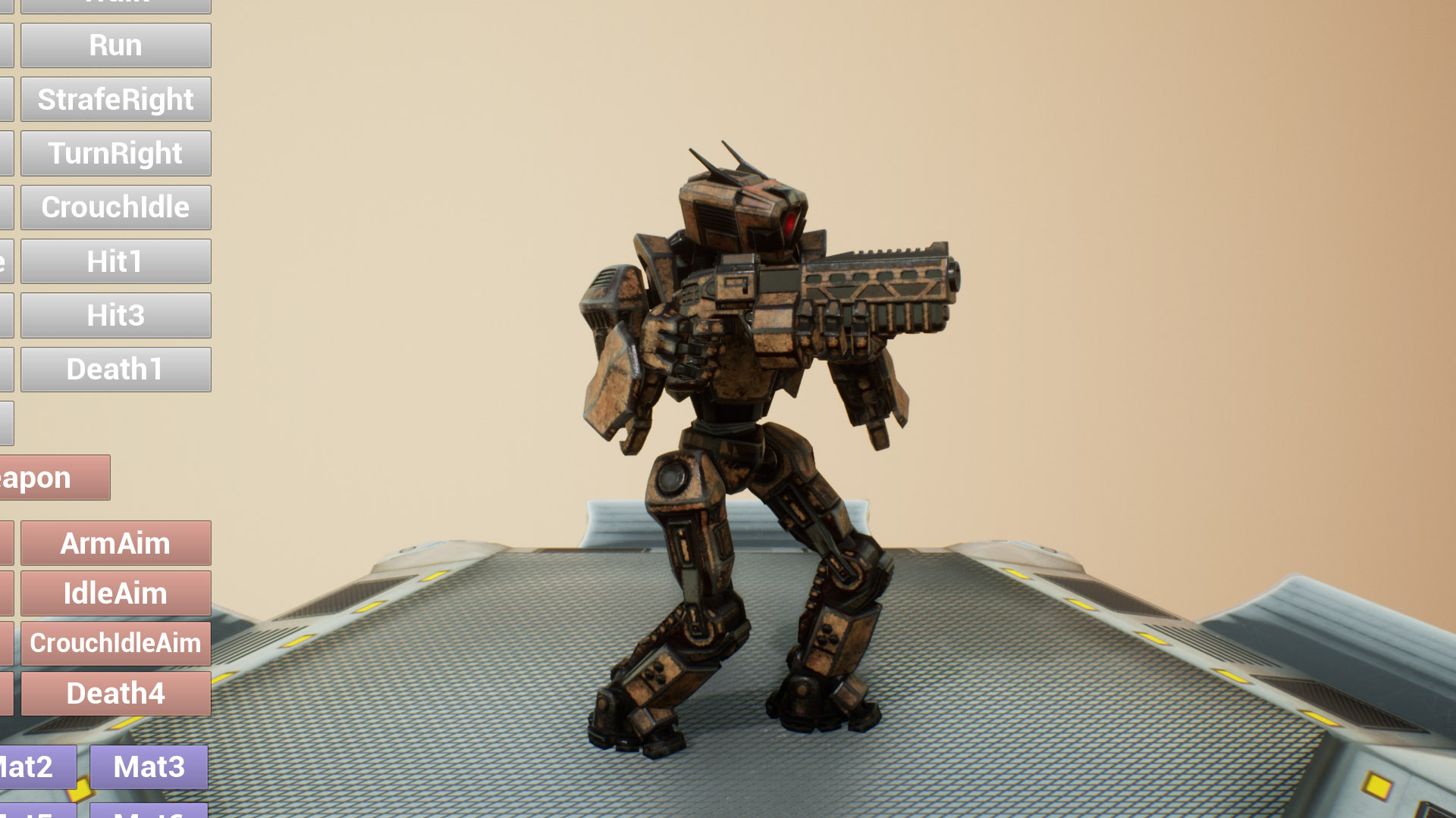 低模卡通科幻机器人士兵游戏角色含动画 虚幻4 ue4 Robot Soldier插图4