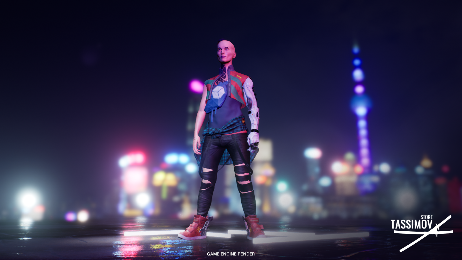 赛博朋克女性游戏角色 虚幻4 ue4 Cyberpunk female characters