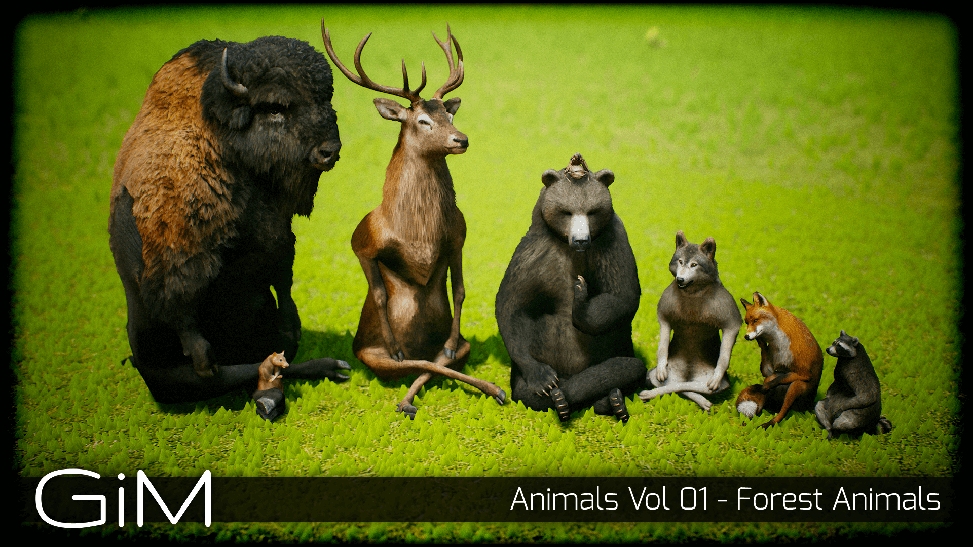 森林野生动物游戏角色合集570个动画 虚幻4 ue4 Animals Vol 01插图2