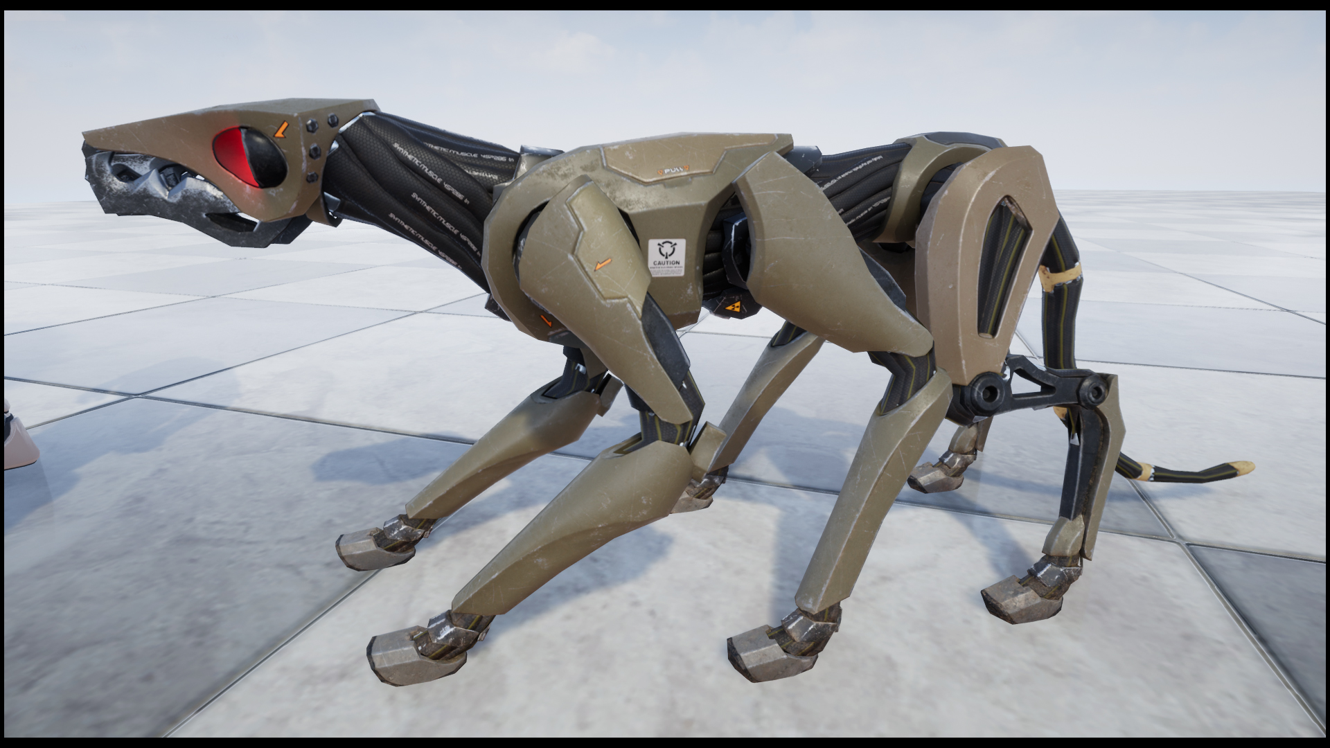 赛博改造仿生战斗机械犬机器人角色含动画 虚幻4 ue4 Cyberhound插图2