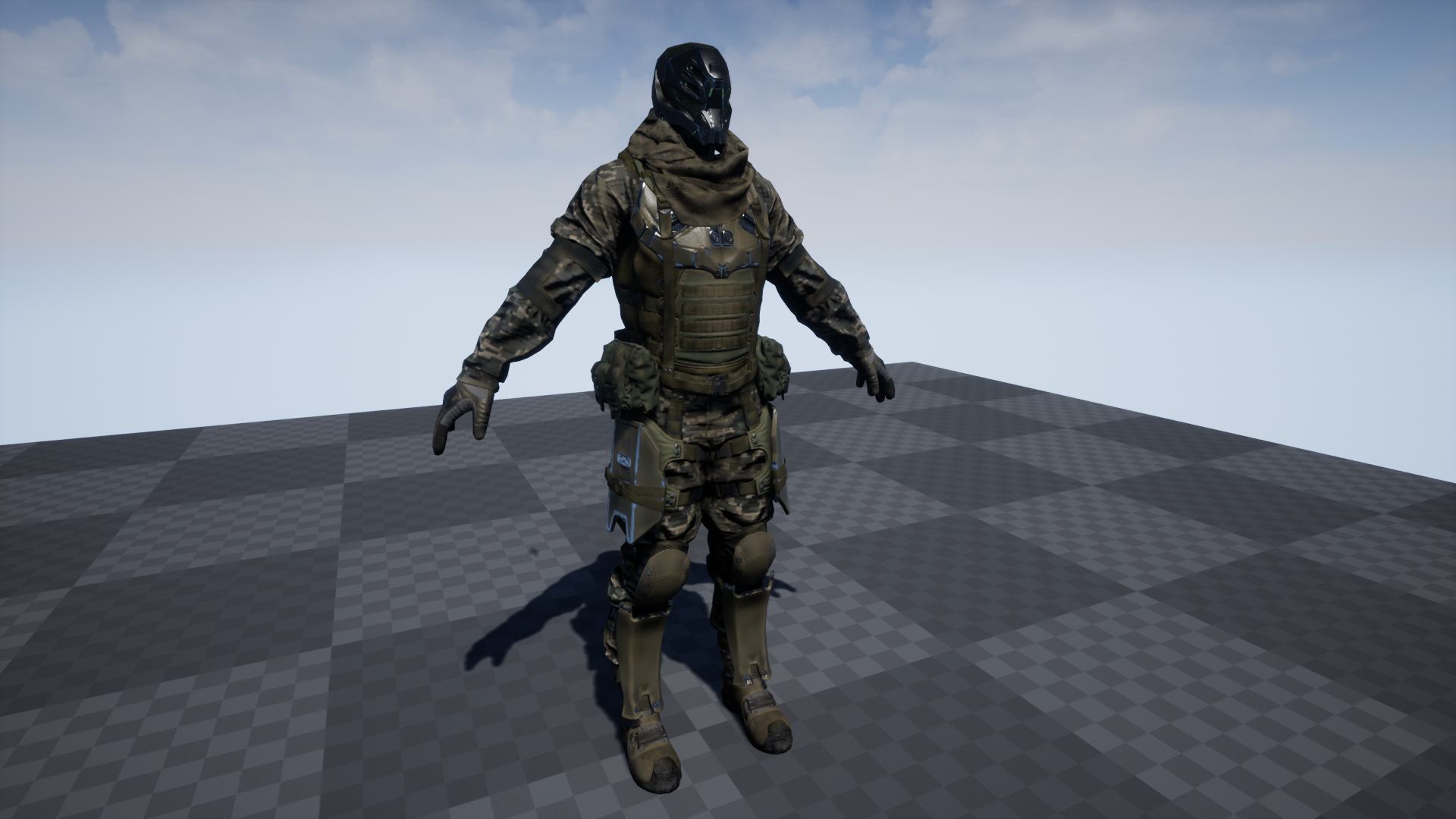 求生 生存 游戏 角色 动画 虚幻4 UE4 PBR Customized Soldier插图3