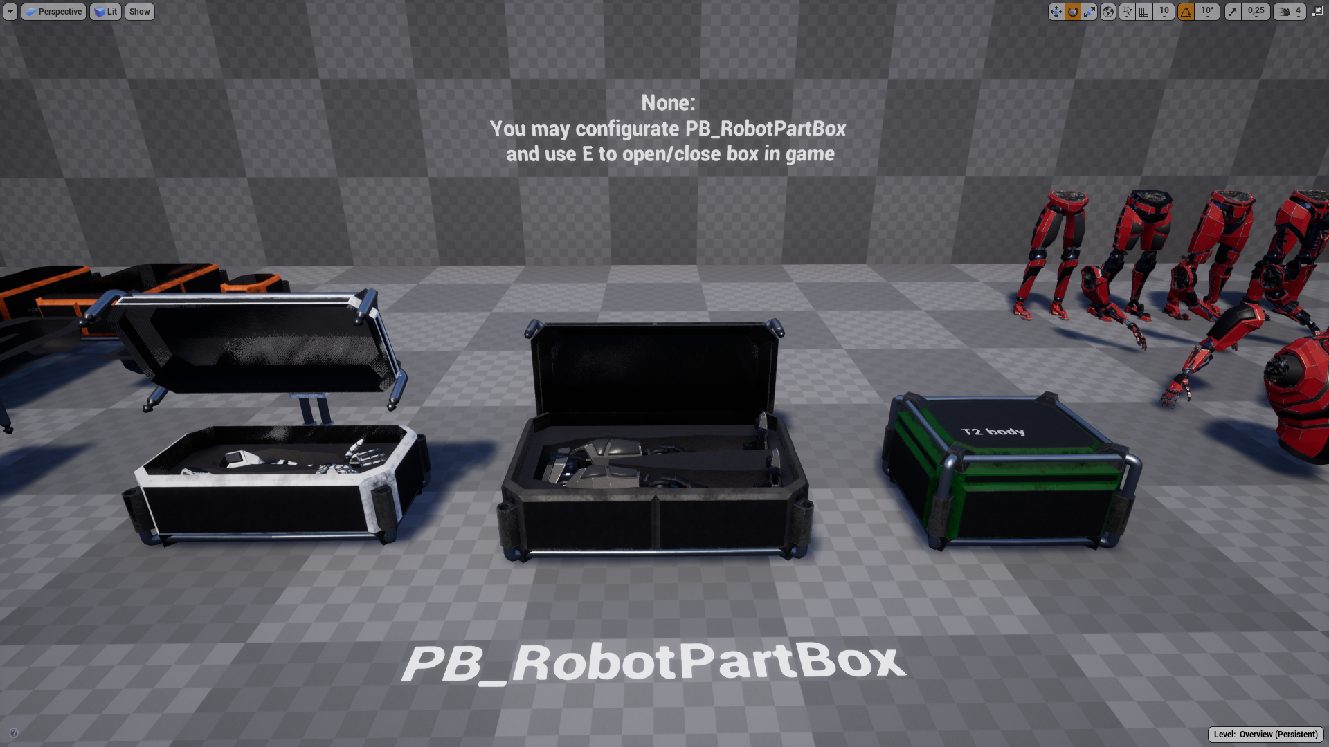 模块化可拆卸改造人角色 虚幻4 ue4 Modular Robots Characters插图3