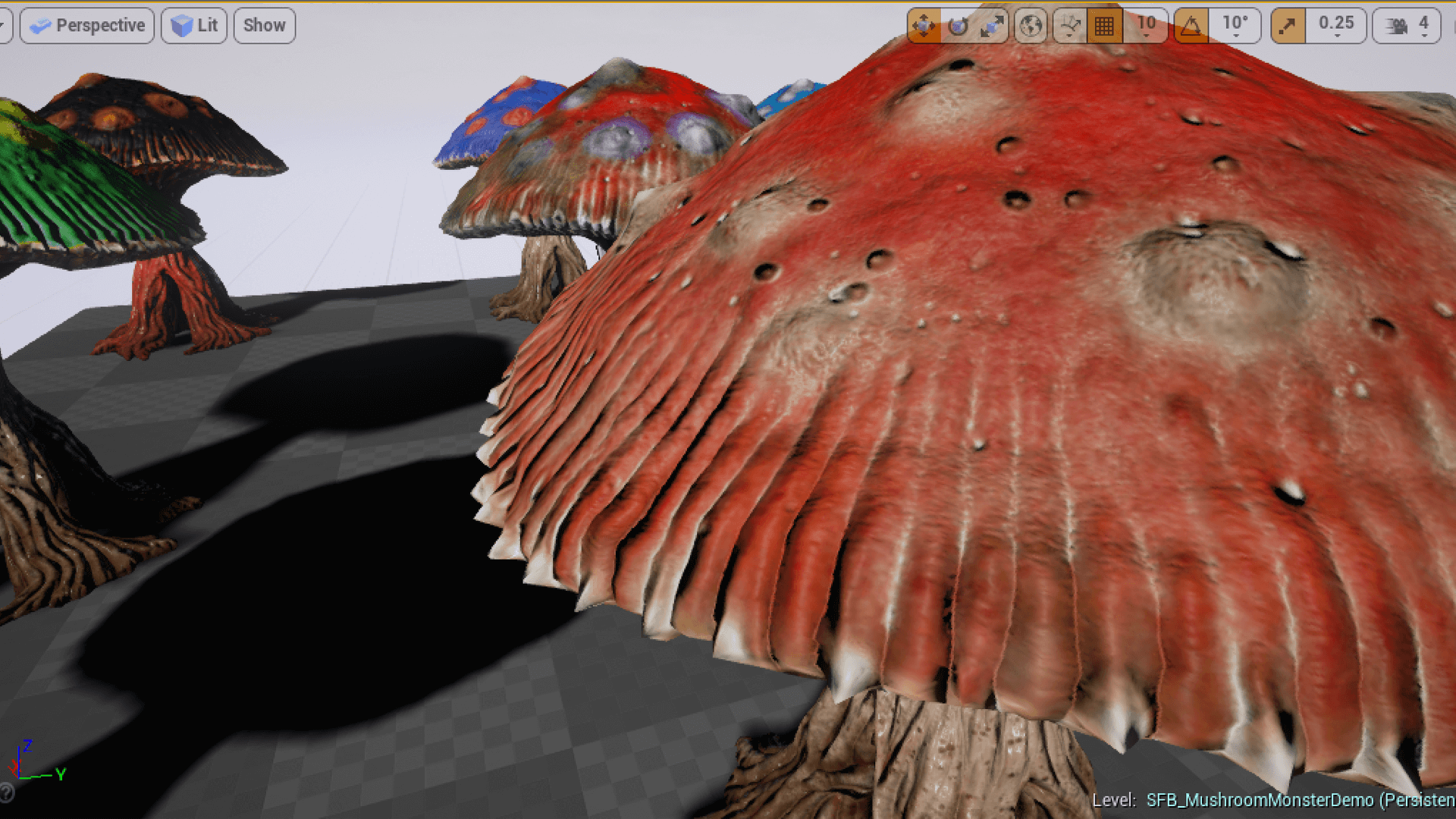 蘑菇怪物游戏角色含动画 虚幻4 ue4 Mushroom Monster Pack PBR插图3