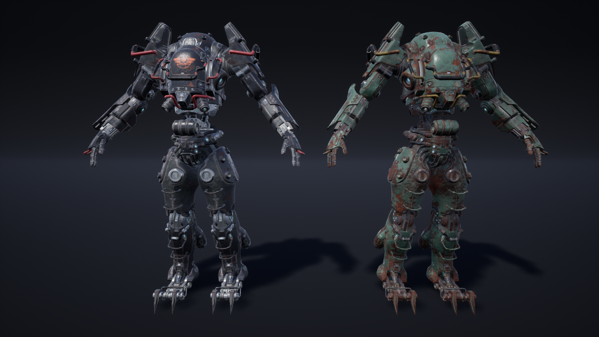 末日机甲高达含动画驾驶员 虚幻4 ue4 Dystopia Mech and Pilot