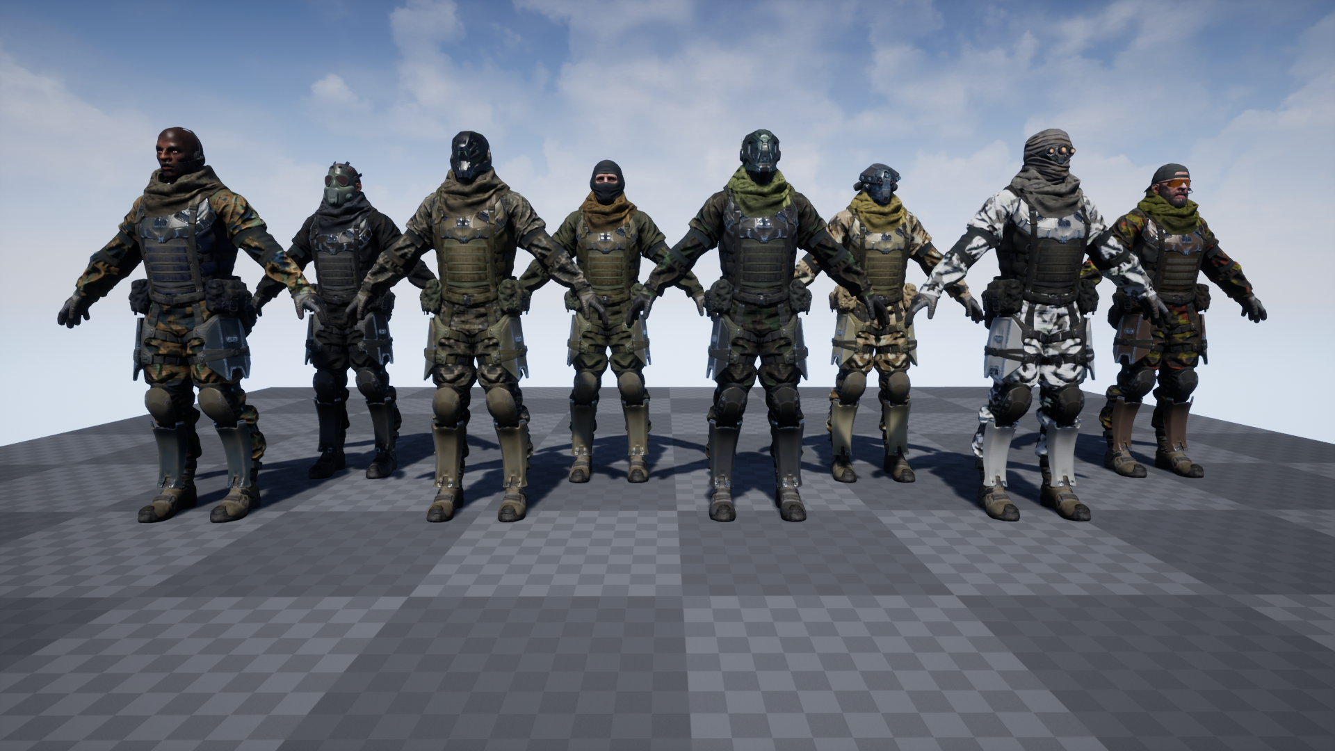 求生 生存 游戏 角色 动画 虚幻4 UE4 PBR Customized Soldier插图2