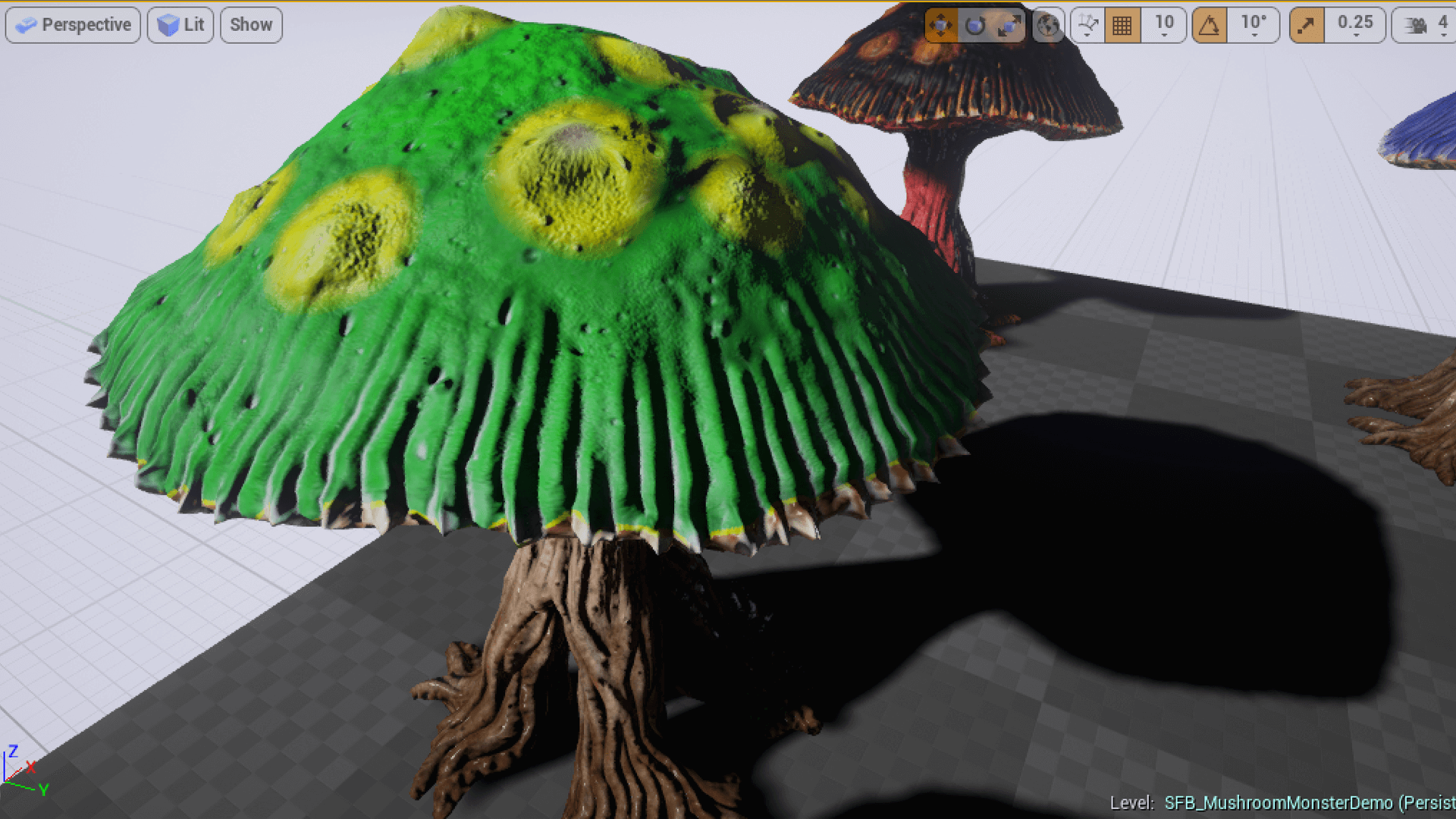 蘑菇怪物游戏角色含动画 虚幻4 ue4 Mushroom Monster Pack PBR插图5