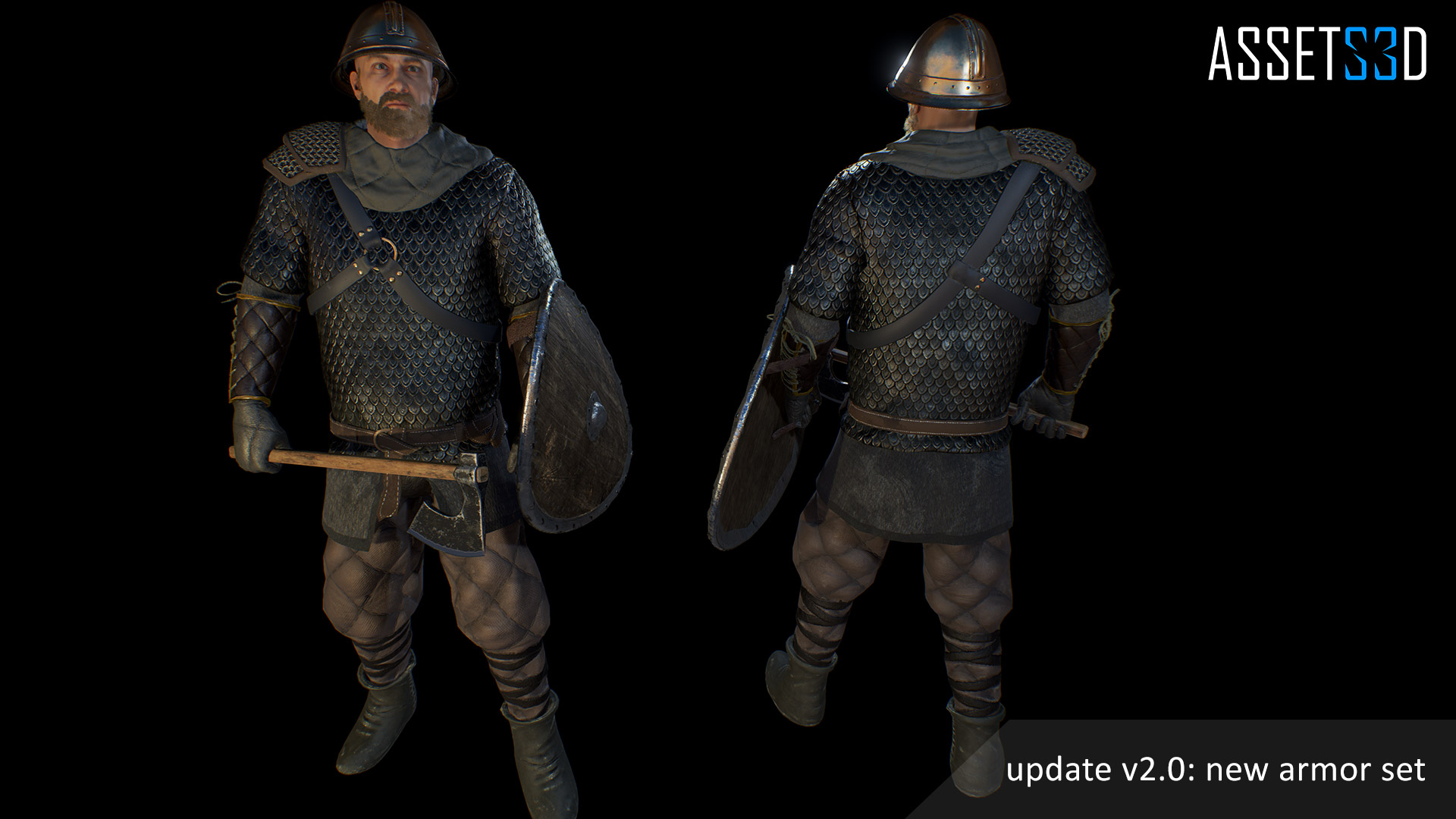 模块化 中世纪 战士 角色 虚幻4 UE4 Modular Medieval Warrior插图2