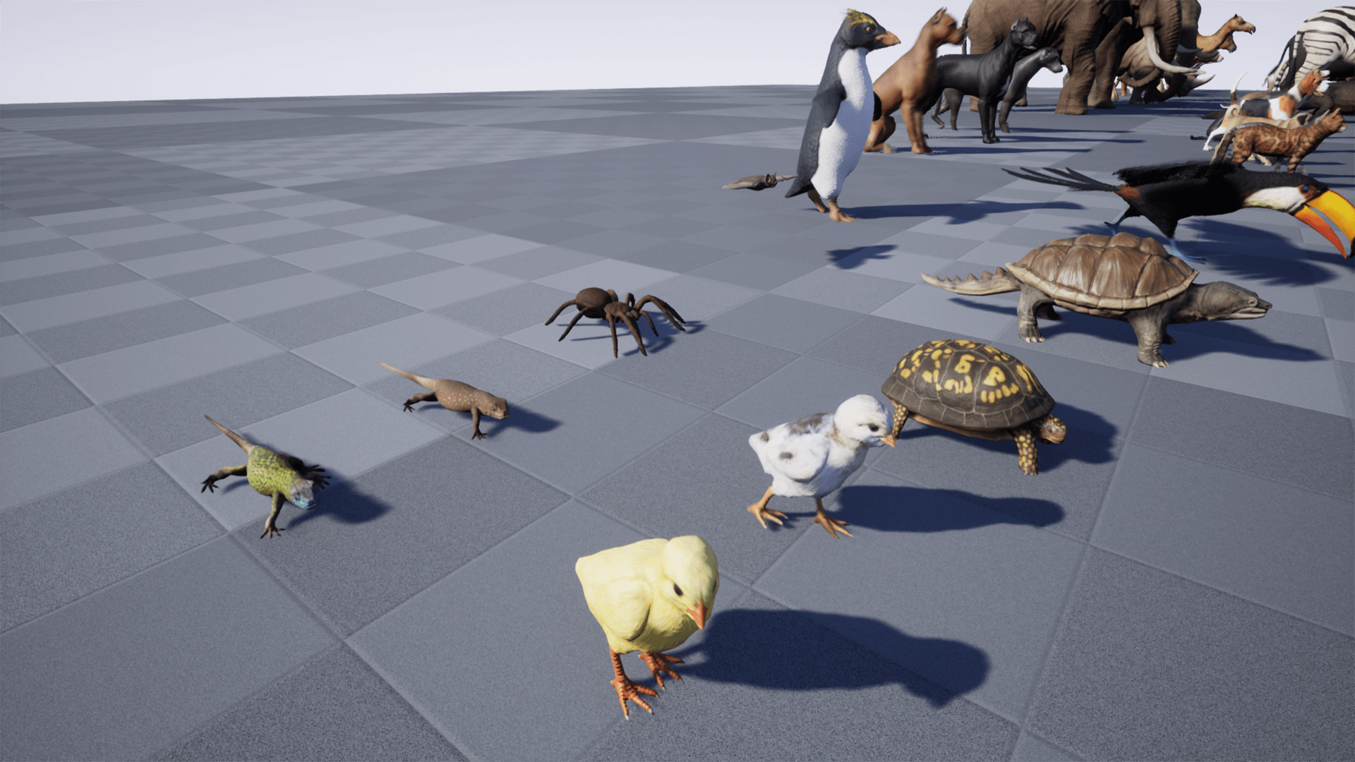 猫 狗 象 马动物 合集 角色 动画 虚幻4 UE4 Animal Pack Ultra 2插图1