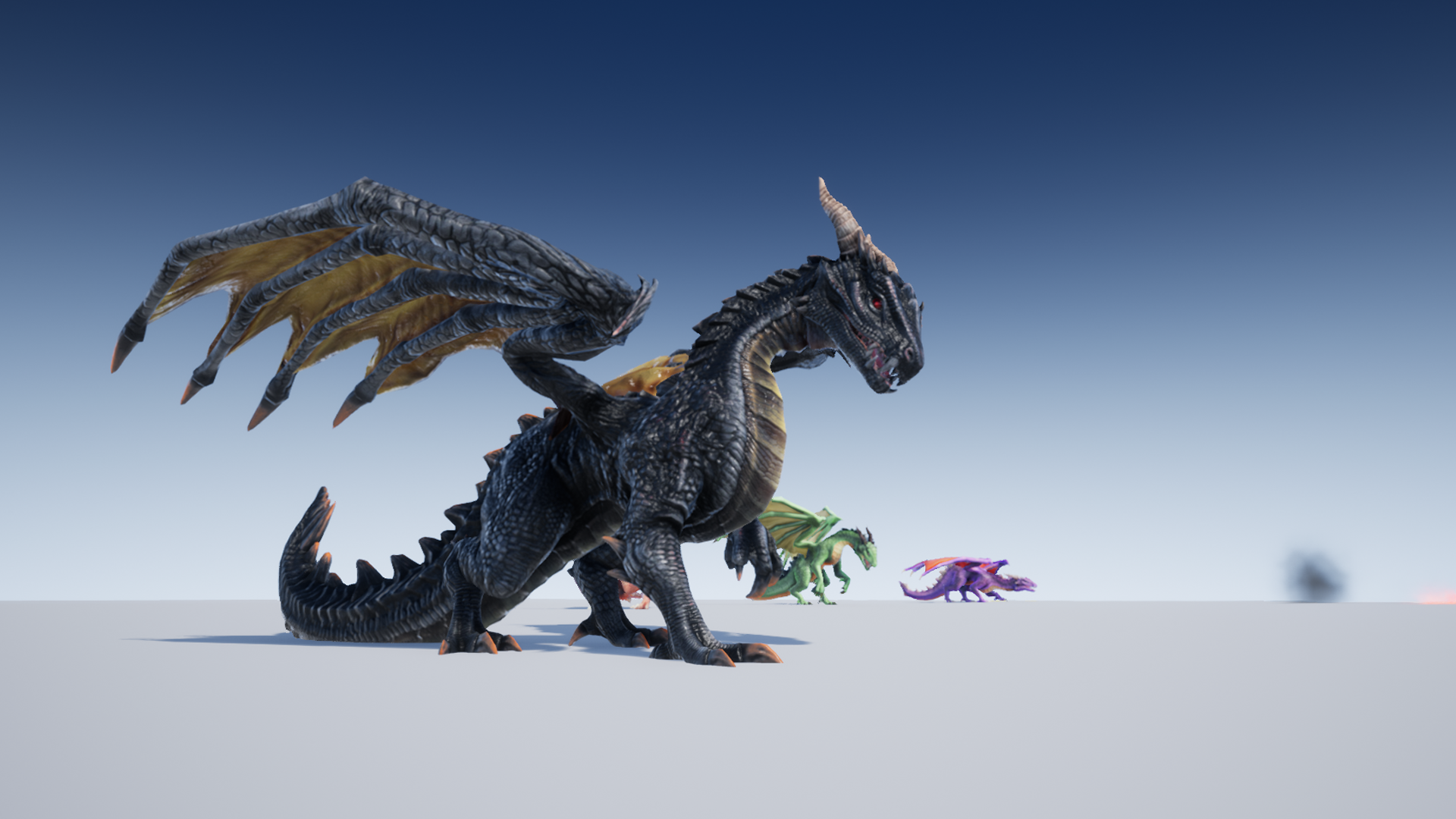 喷火 巨龙 龙蛋 动画 动作 角色 虚幻4 UE4 Unka the Dragon插图1