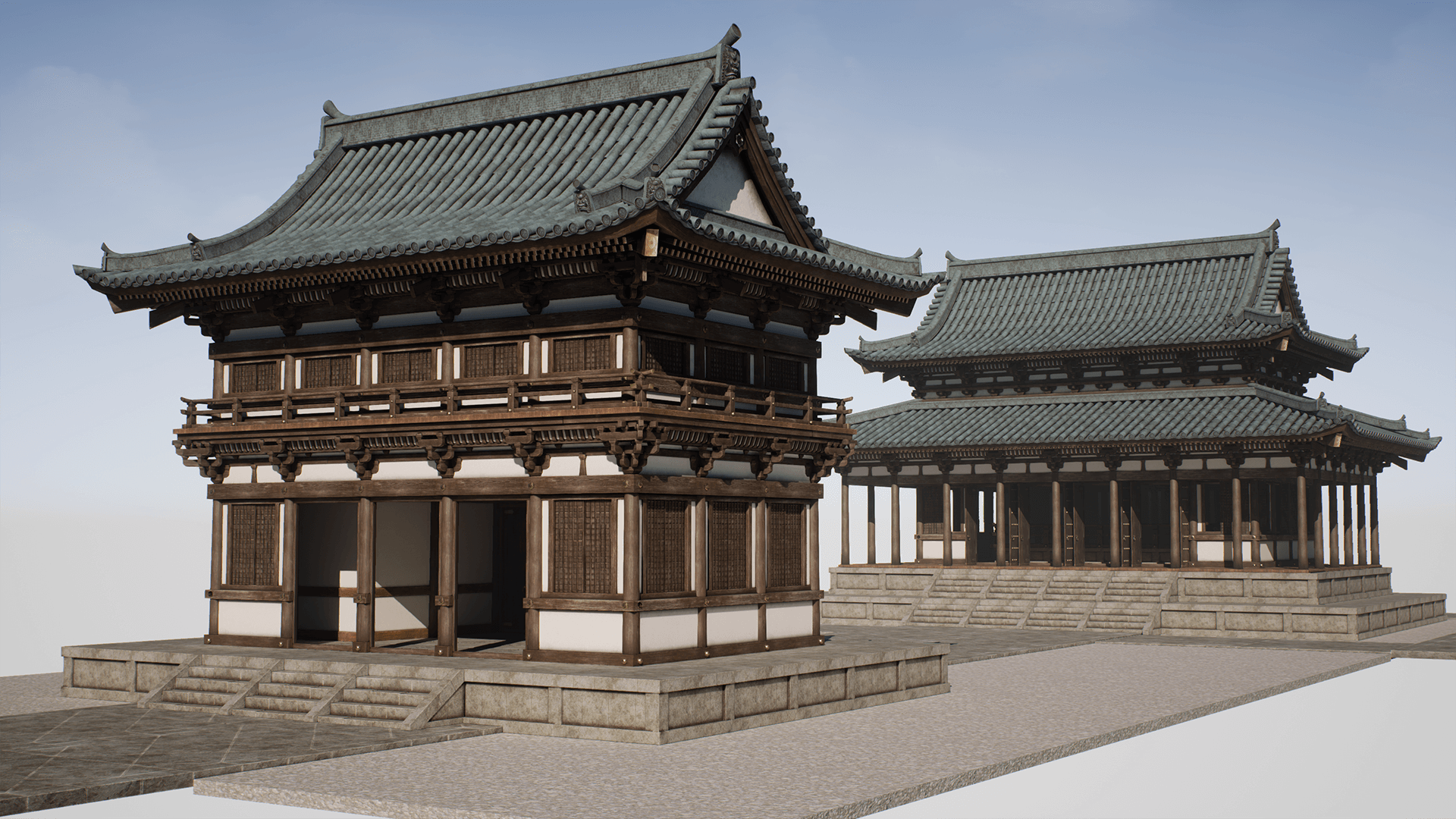 426日本寺庙宫殿建筑道具 虚幻4 UE4 Japanese Modular Temple插图2