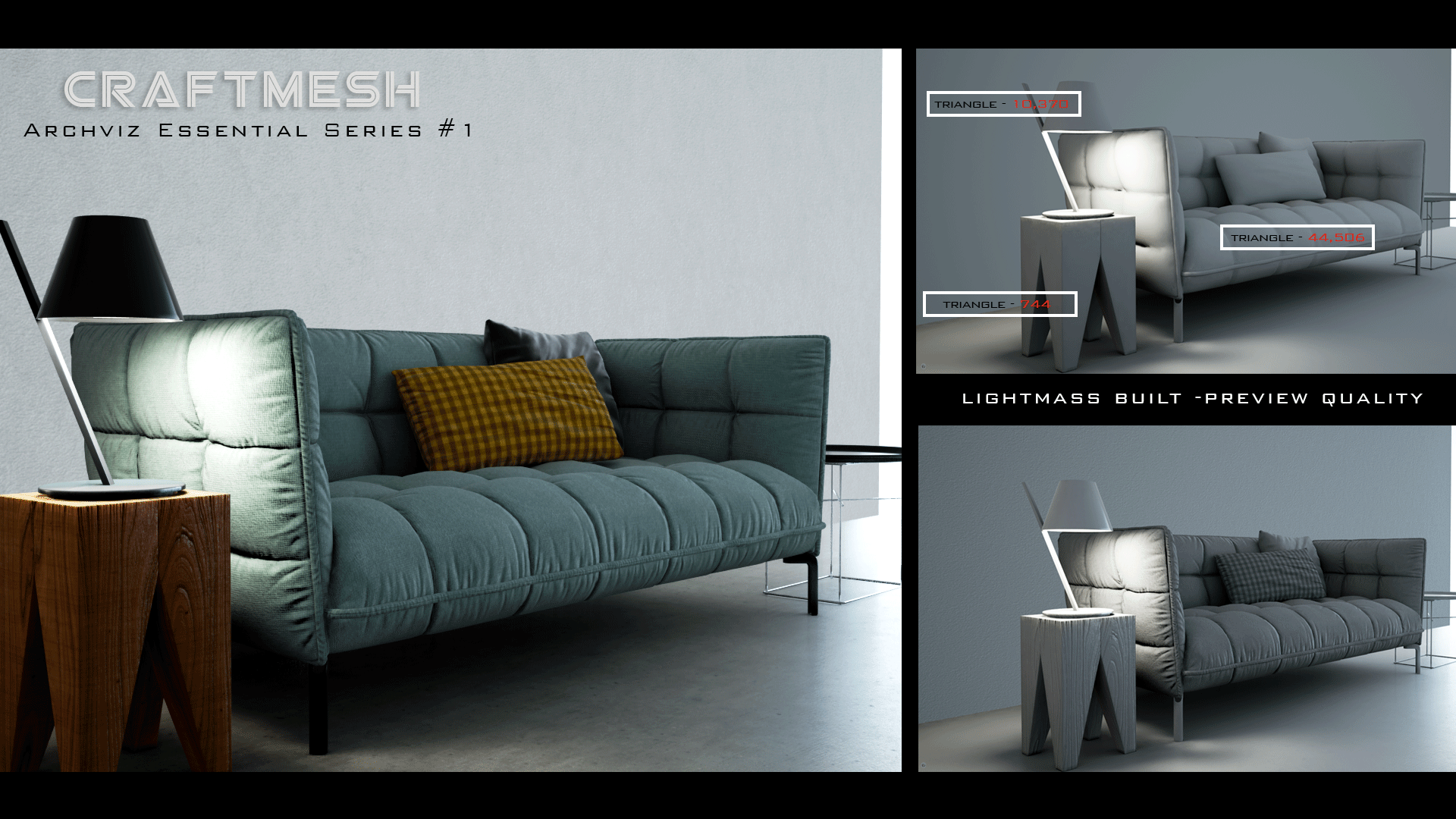 ArchViz Essential Series 1 虚幻4 UE4 写实 高端 家具 素材包插图1