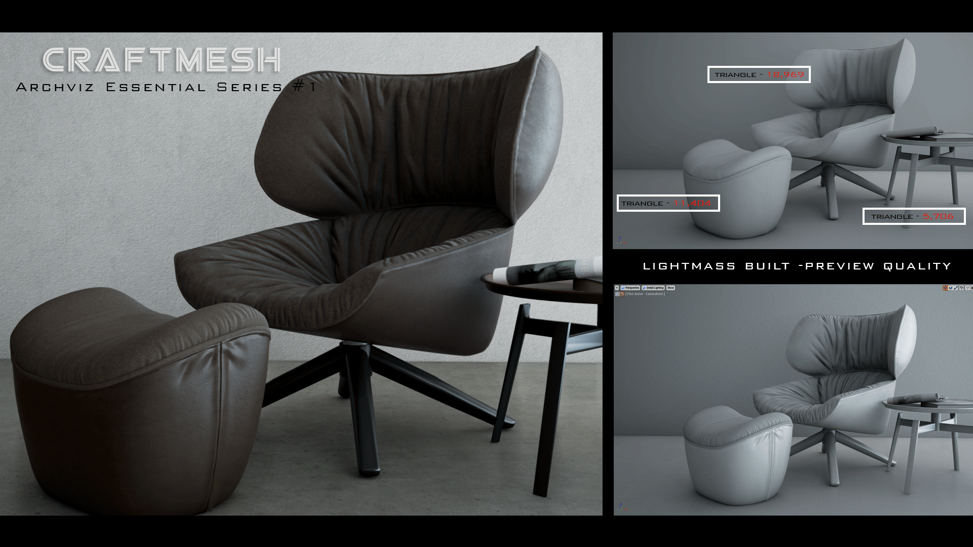 ArchViz Essential Series 1 虚幻4 UE4 写实 高端 家具 素材包插图3