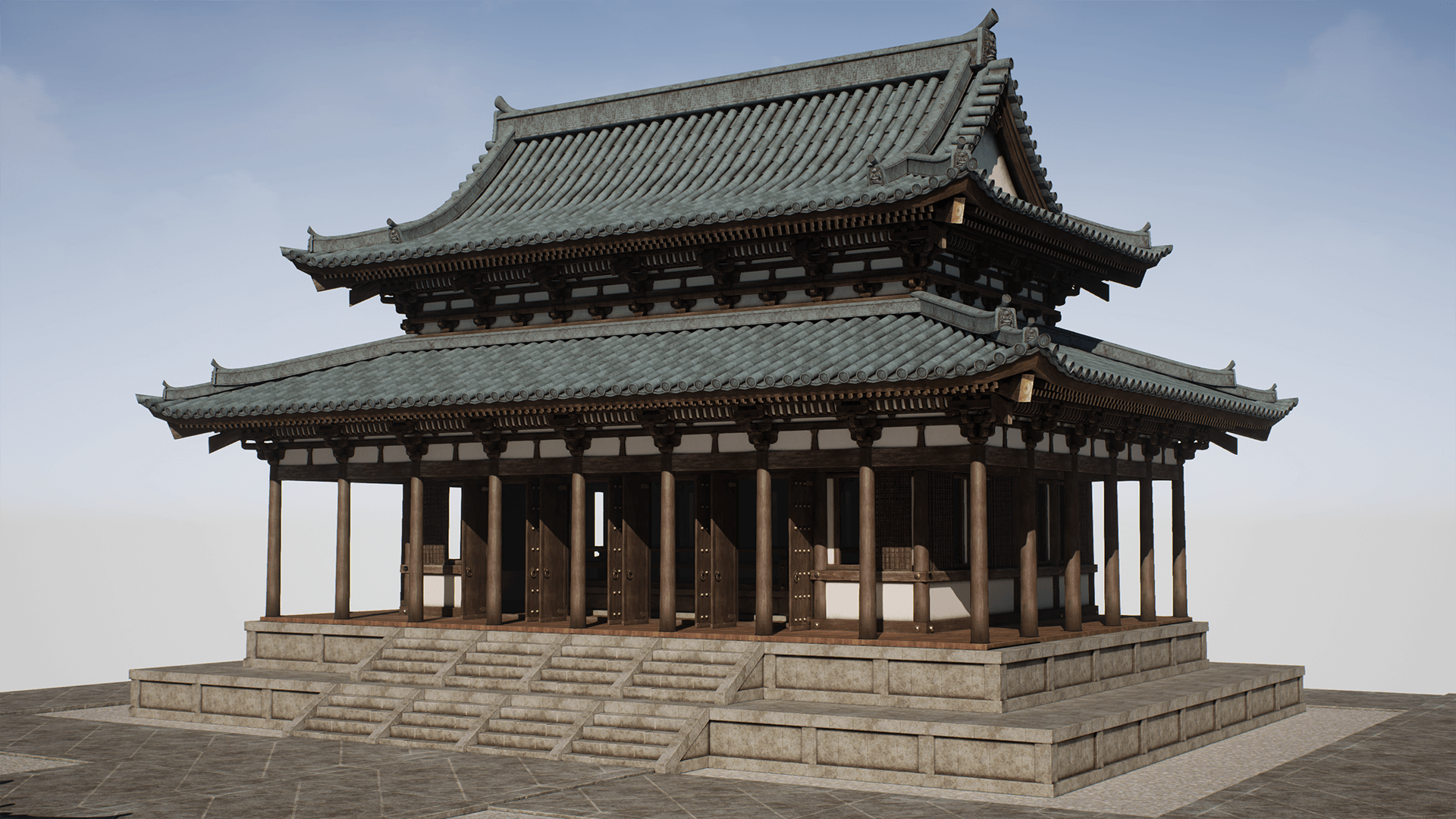 426日本寺庙宫殿建筑道具 虚幻4 UE4 Japanese Modular Temple插图1