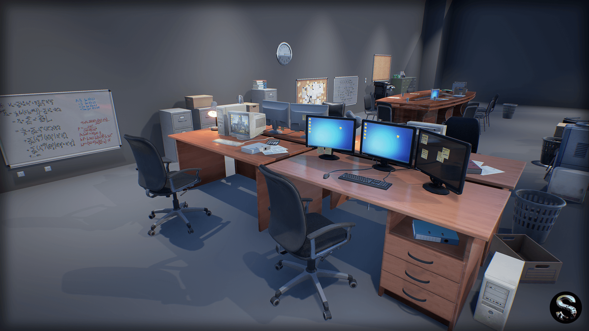 办公室 道具 饮水机 虚幻4 UE4 Industry Props Pack 3 Office插图3