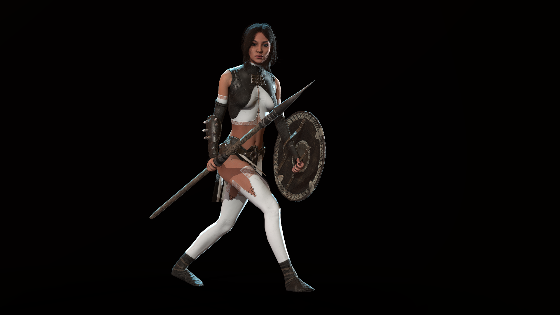 守护者女英雄战士美女游戏角色重定向 虚幻4 ue4 Defender Girl插图6