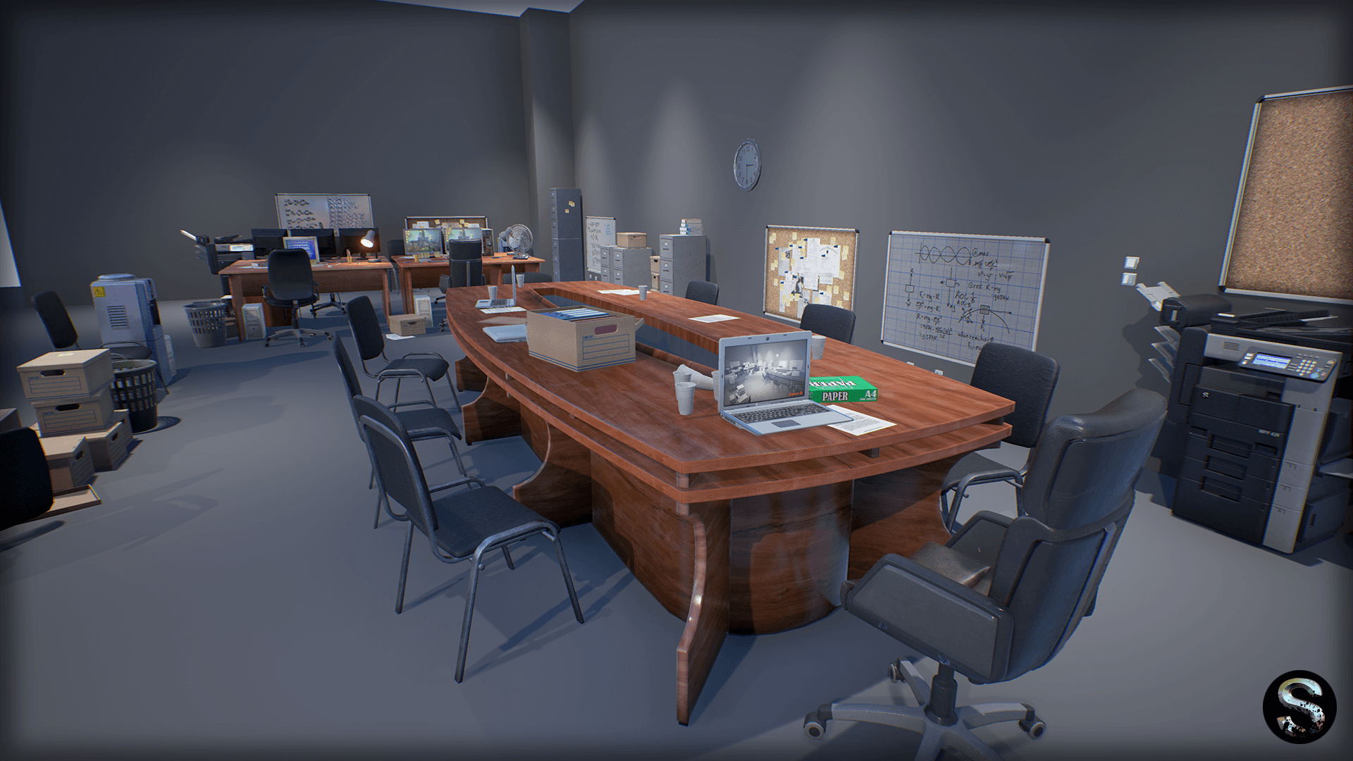 办公室 道具 饮水机 虚幻4 UE4 Industry Props Pack 3 Office插图1