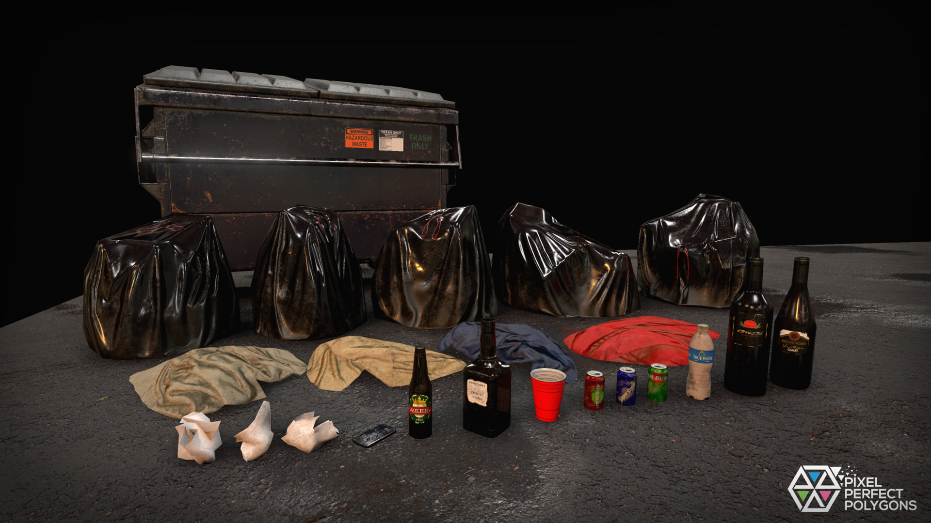 Infinite Affordable Trash and Junk 虚幻4 UE4 红酒 垃圾站插图1