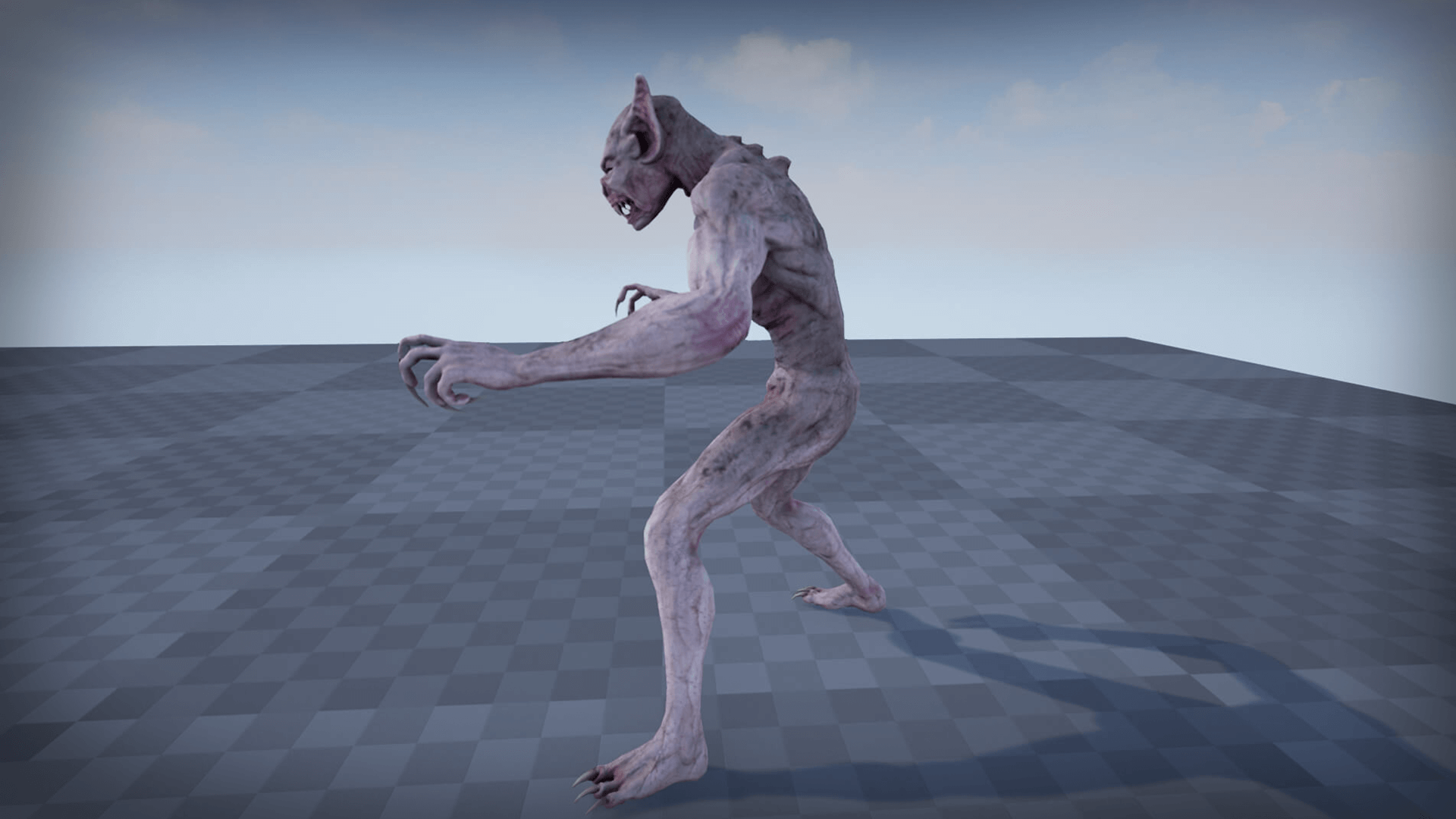 吸血鬼人型退化蝙蝠游戏角色含动画 虚幻4 ue4 Vampire插图1