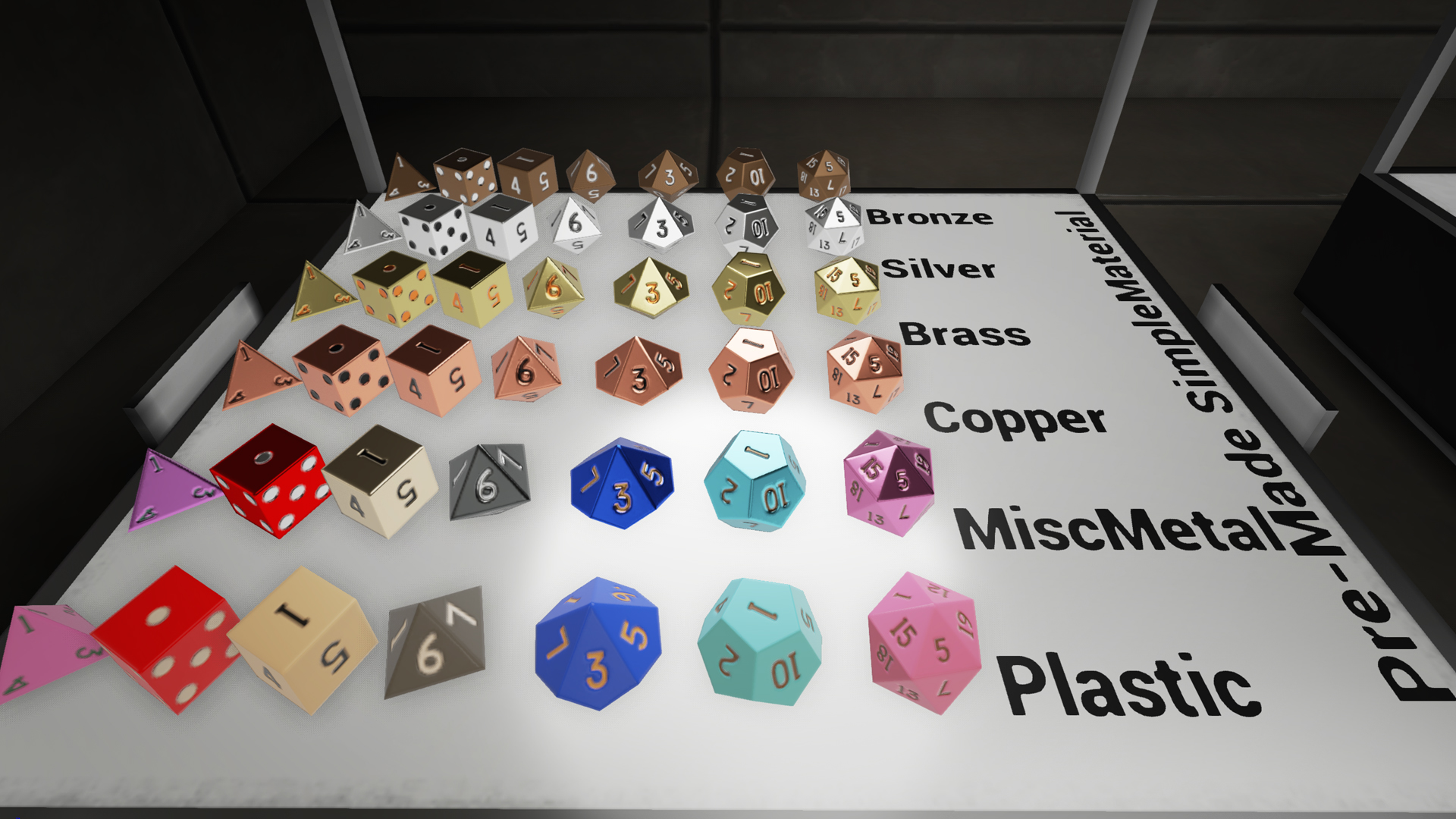 Rin Blueprint Dice Pack 虚幻4 UE4 各种 骰子 蓝图 掷骰系统