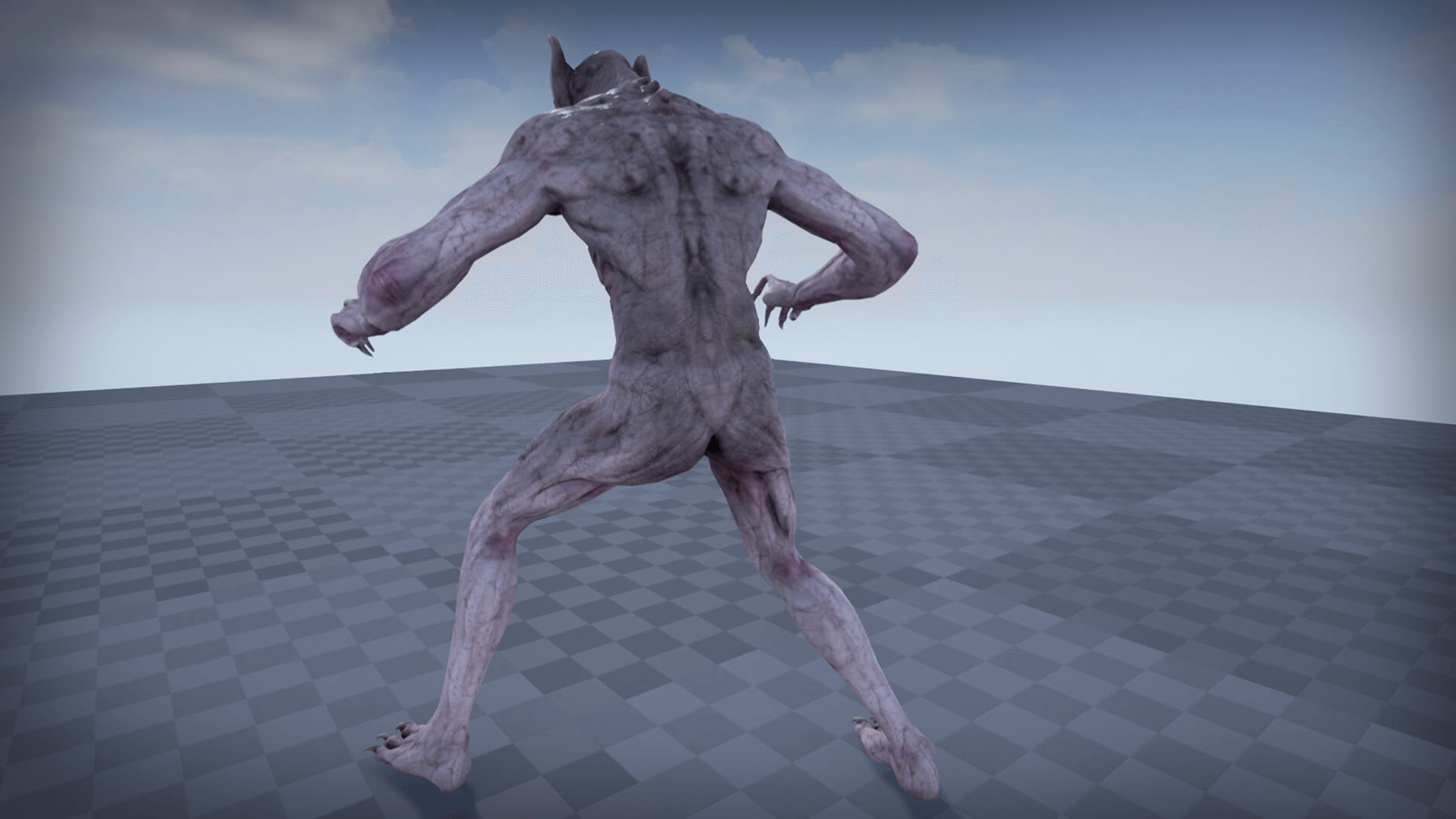 吸血鬼人型退化蝙蝠游戏角色含动画 虚幻4 ue4 Vampire插图3