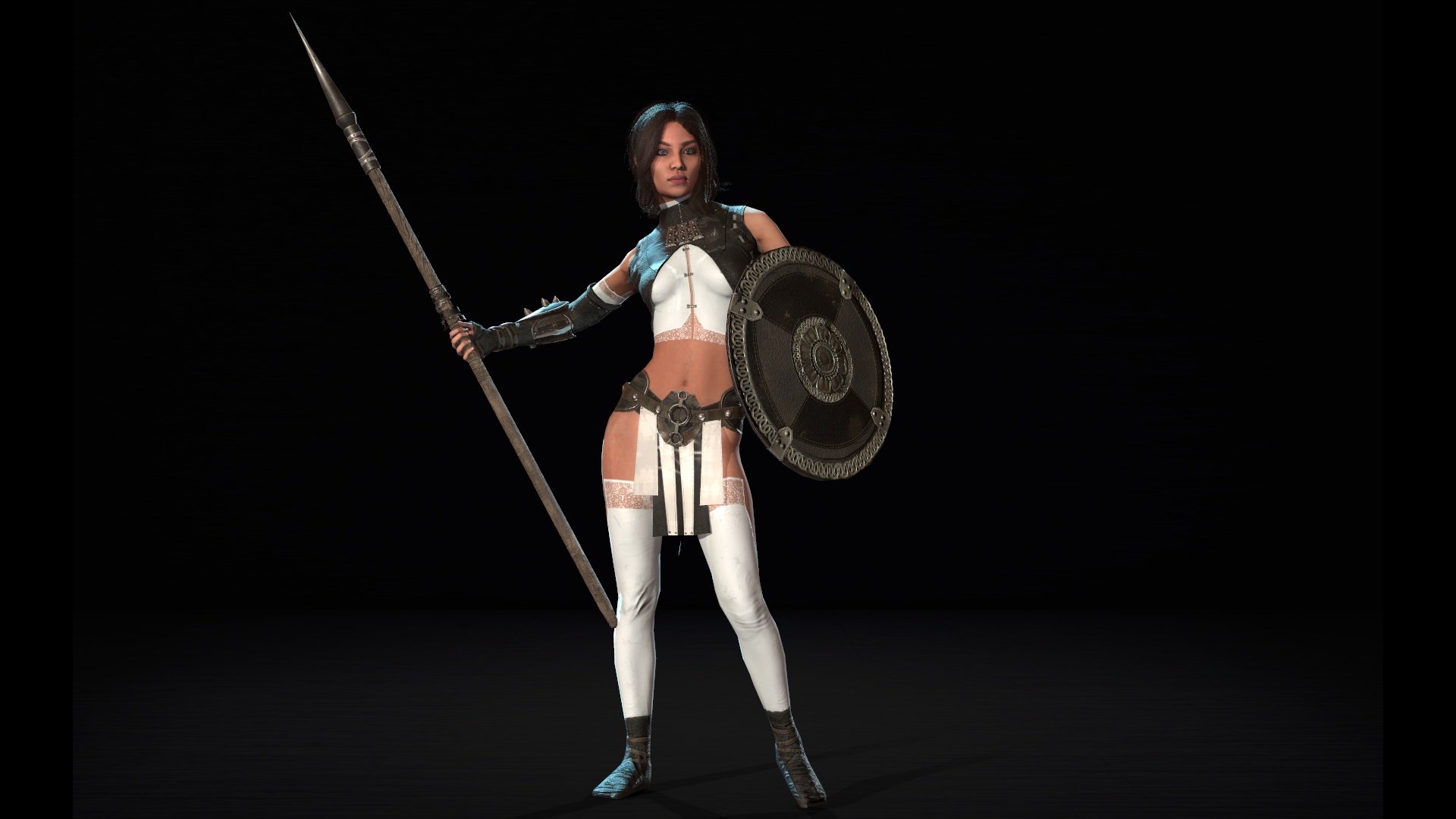 守护者女英雄战士美女游戏角色重定向 虚幻4 ue4 Defender Girl