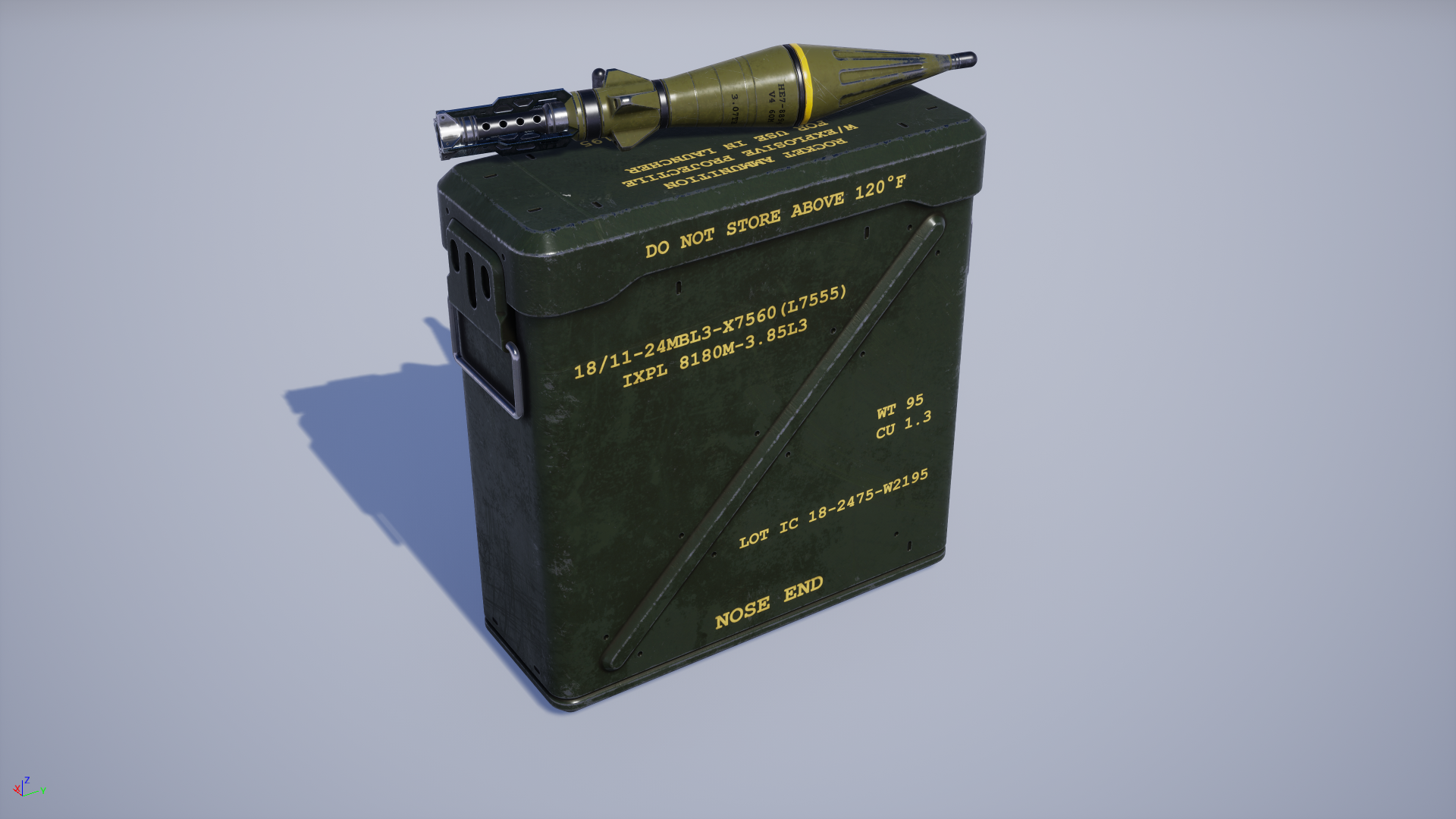 弹药 子弹 手雷 榴弹 迫击炮 军火箱 道具 虚幻4 ue4 Ammo Packs插图2