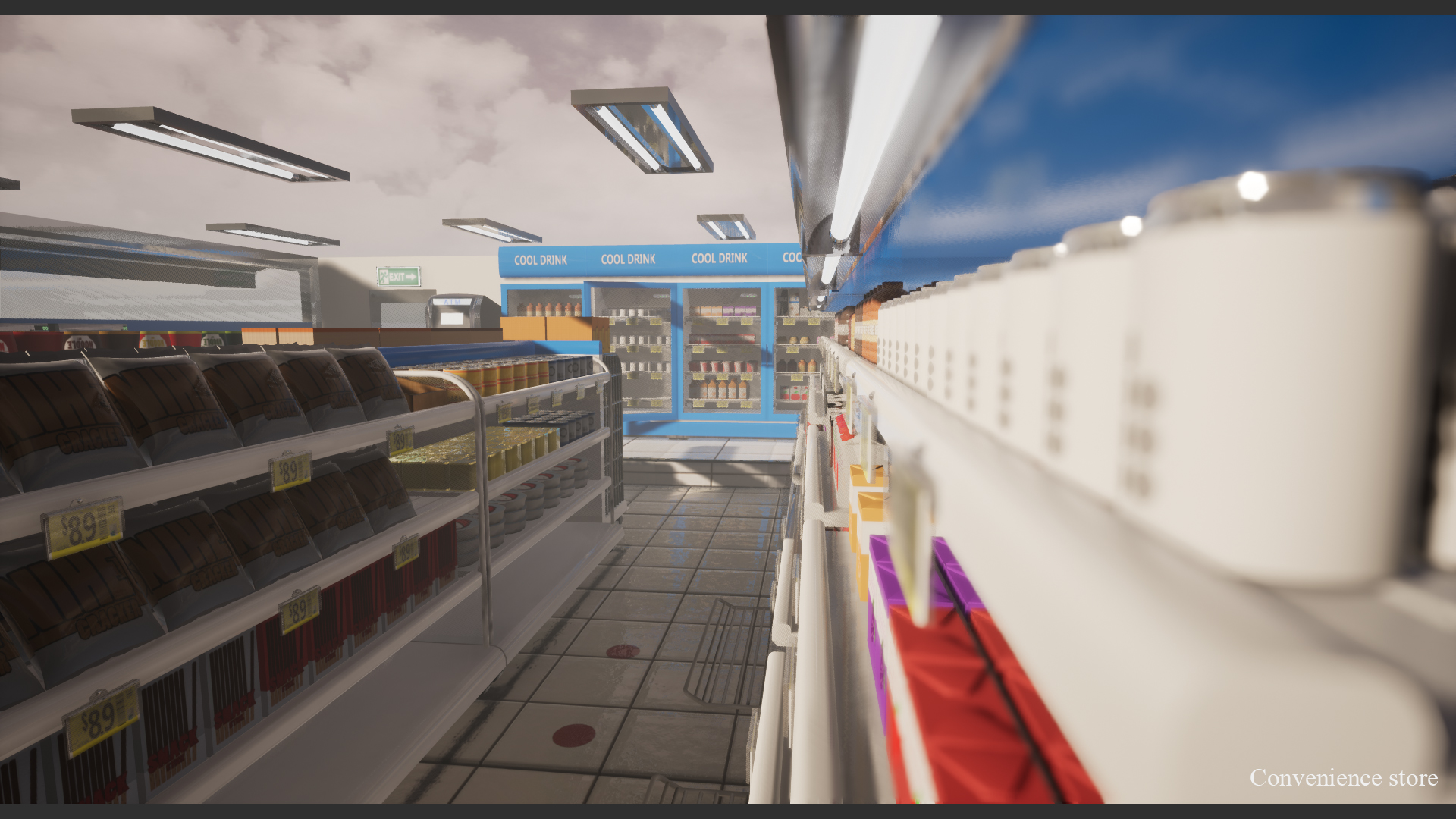 便利店 超市 商店 道具包 虚幻4 UE4 Convenience Store Props插图1