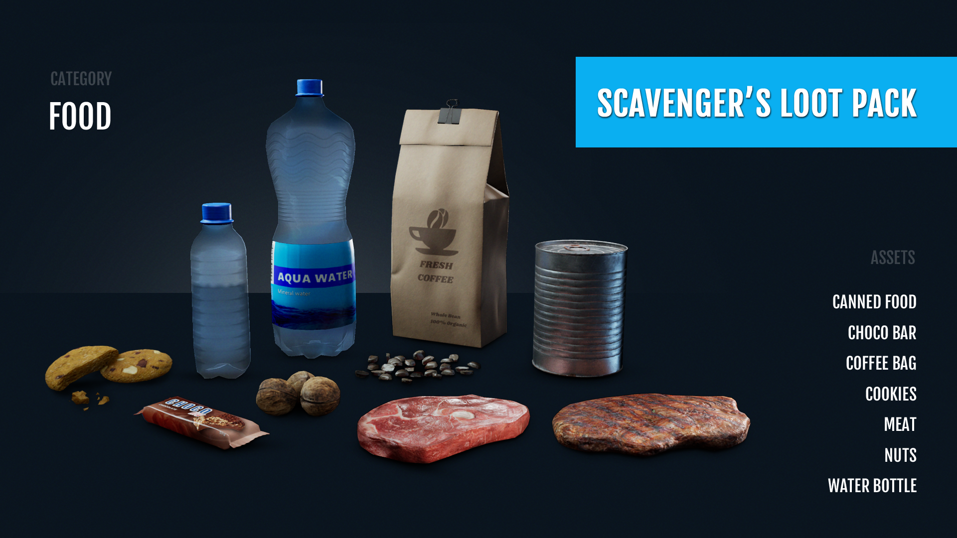 Scavenger s Loot Pack 虚幻4 UE4 求生 救生 冒险 医疗 素材包