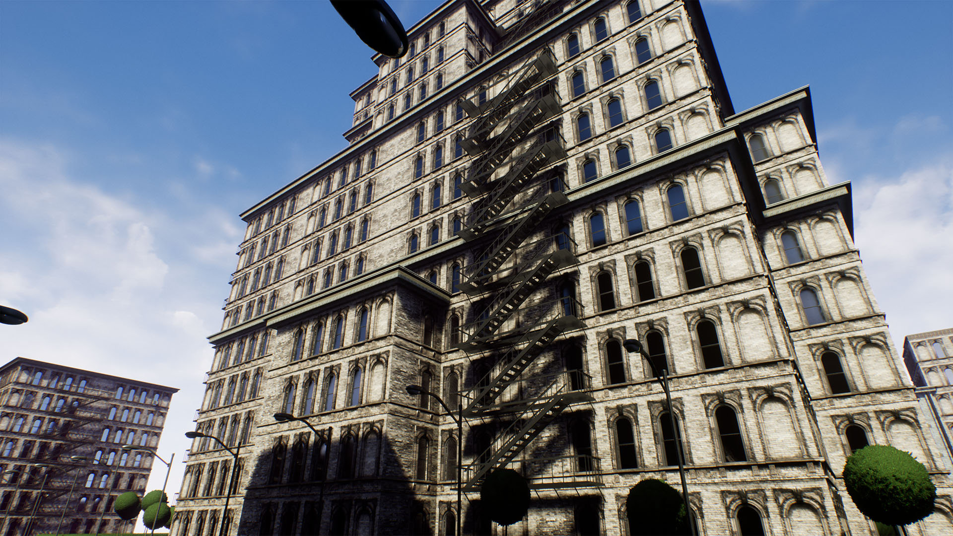 Facades 虚幻4 UE4 背景 建筑群 大厦 居民楼 素材包插图1