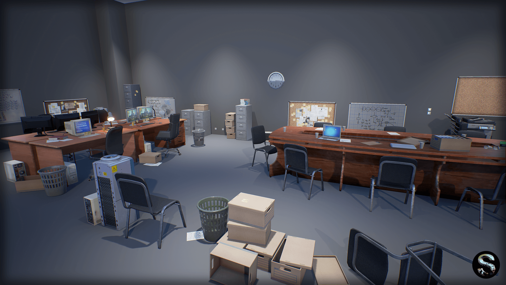 办公室 道具 饮水机 虚幻4 UE4 Industry Props Pack 3 Office