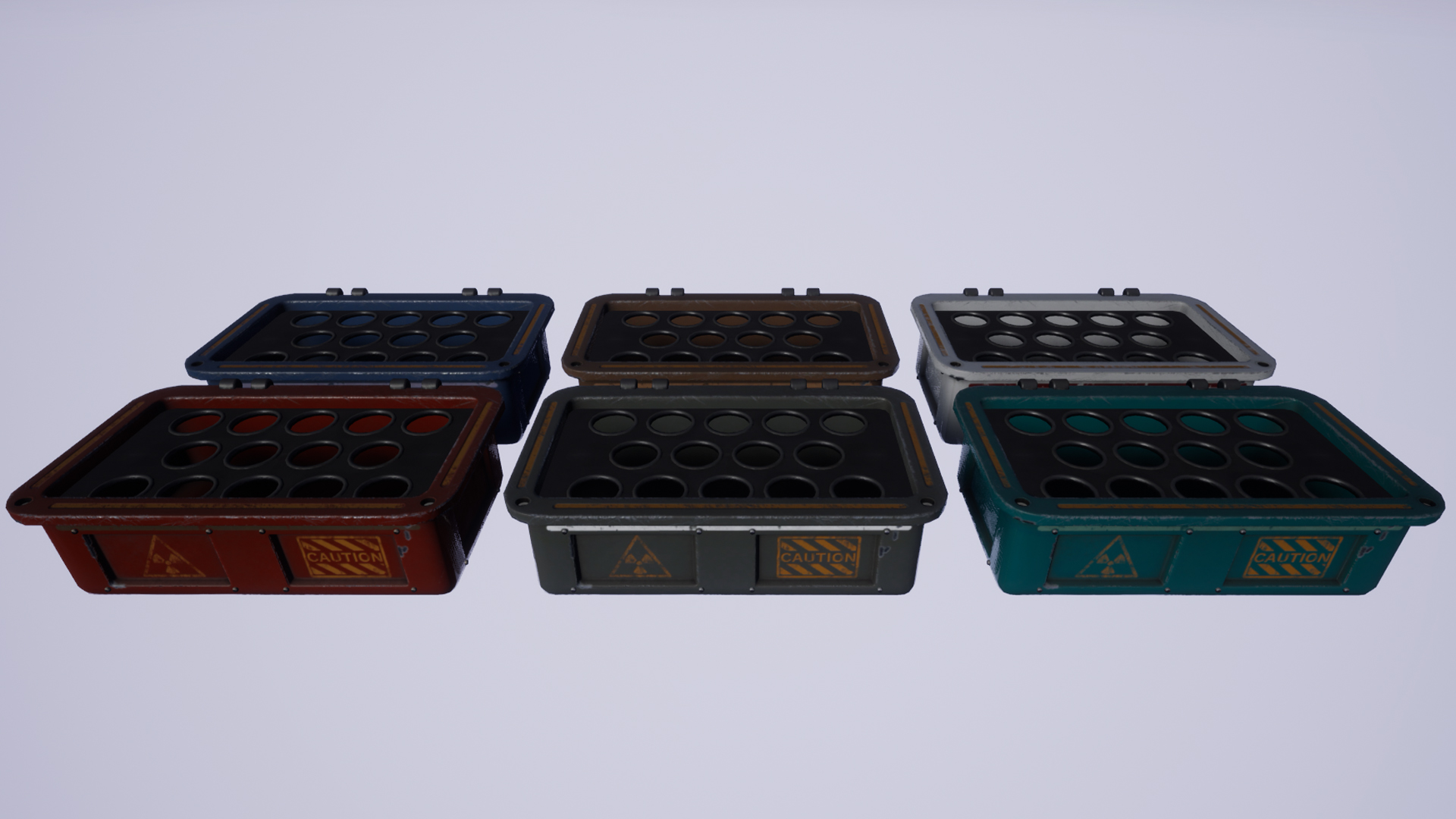 SciFi Boxes A 虚幻4 UE4 科幻 储物箱 武器箱 盒子 素材包插图1