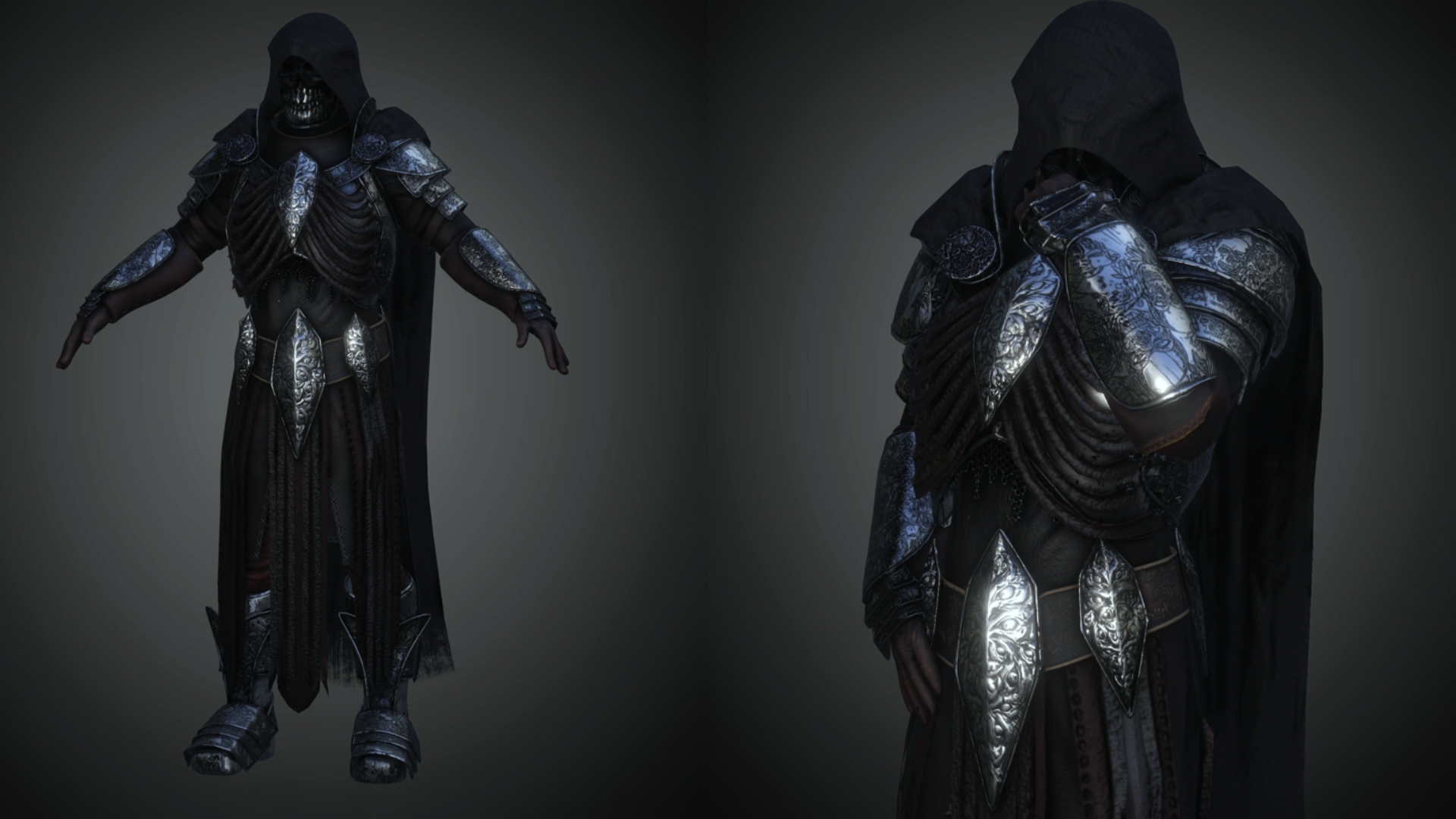 亡灵法师骷髅骑士刺客角色重定向 虚幻4 ue4 Necromancer Armor插图2