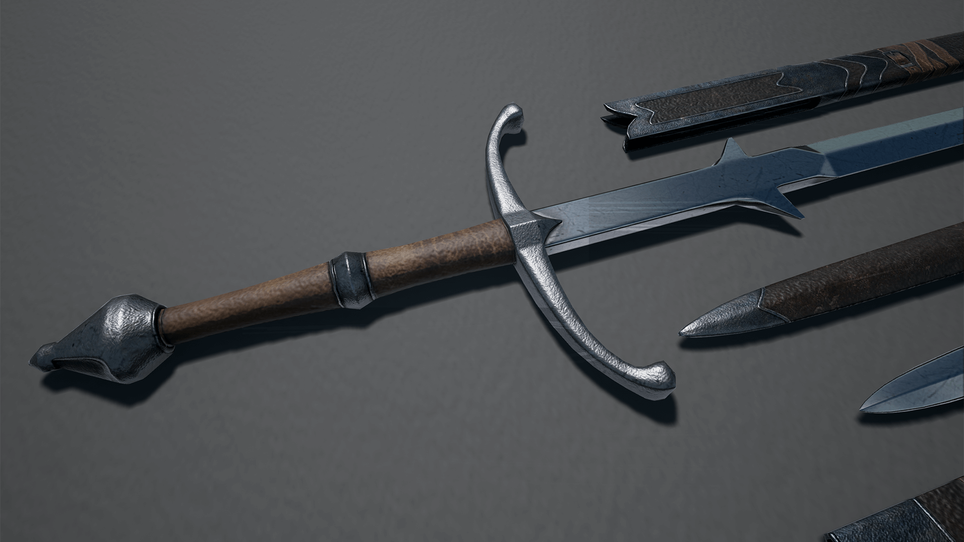 Medieval Weapons Pack 1 虚幻4 UE4 中世纪 武器 长剑 素材包