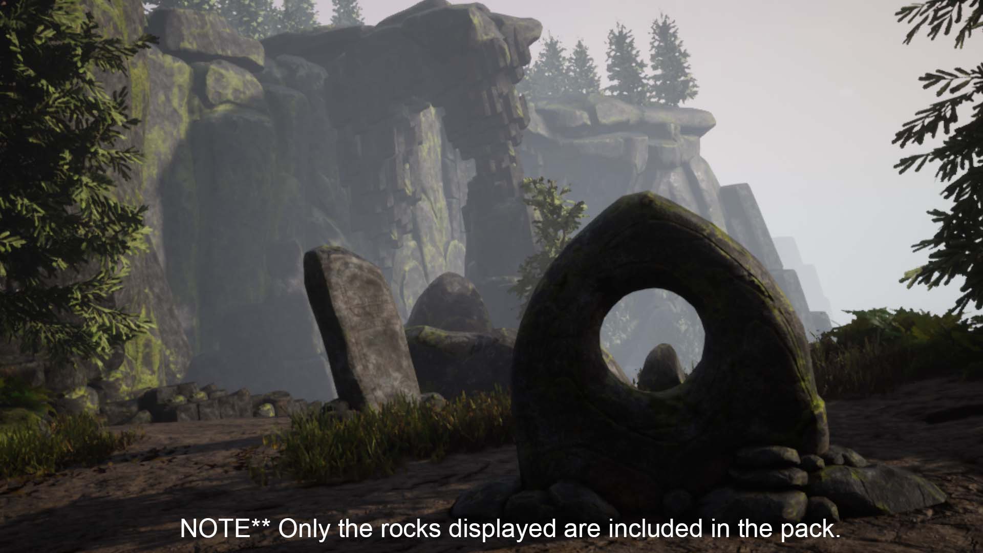 北欧 岩石 符号 印记 道具 虚幻4 UE4 Nordic Rocks Pack