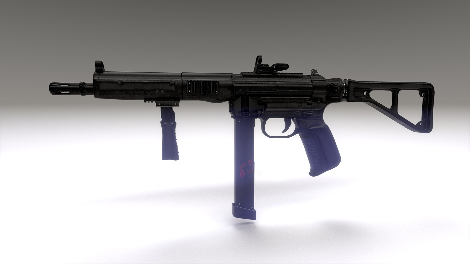 SMG Nomad 虚幻4 UE4 武器 步枪 流浪者 素材包插图1