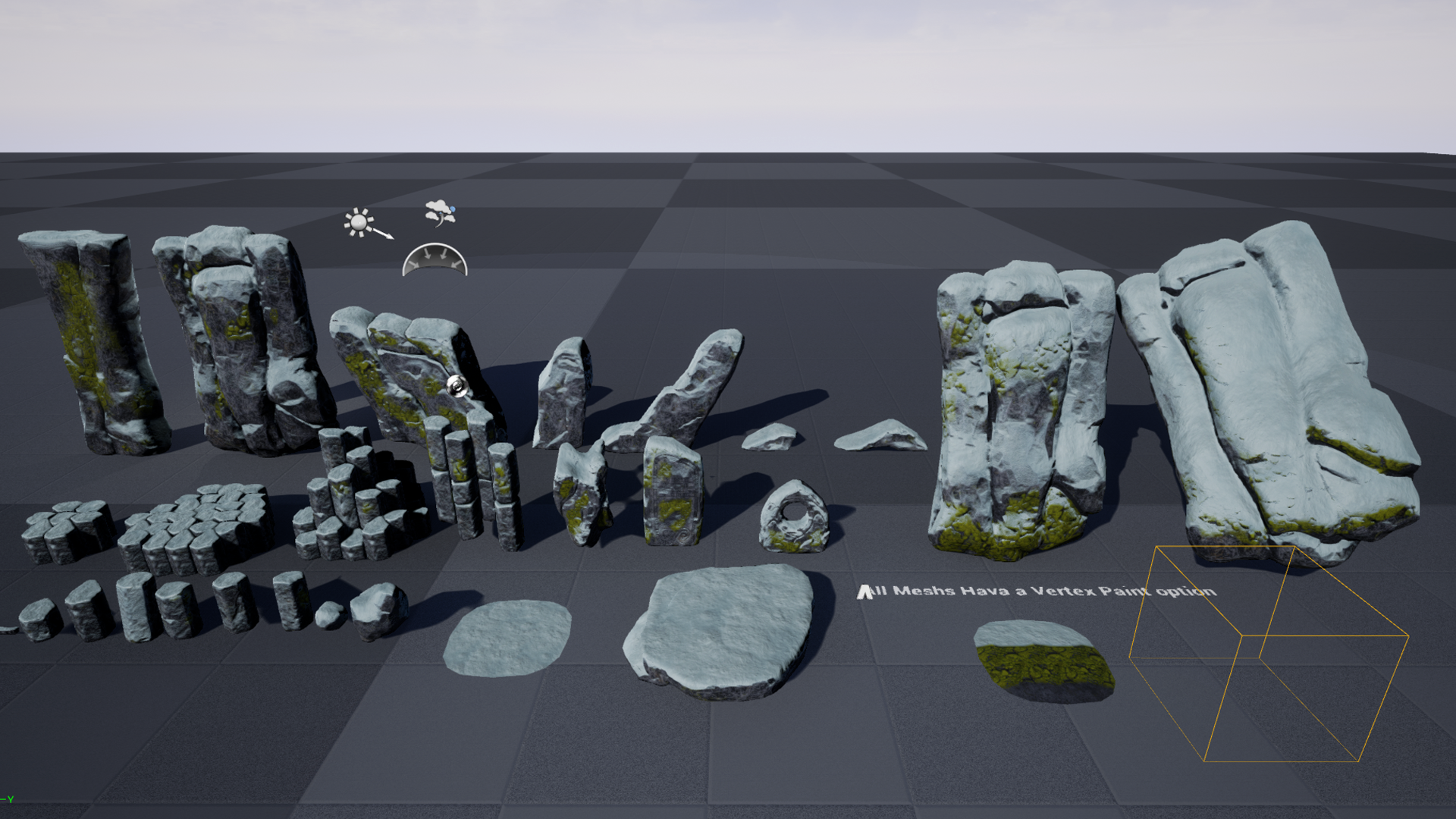 北欧 岩石 符号 印记 道具 虚幻4 UE4 Nordic Rocks Pack插图2