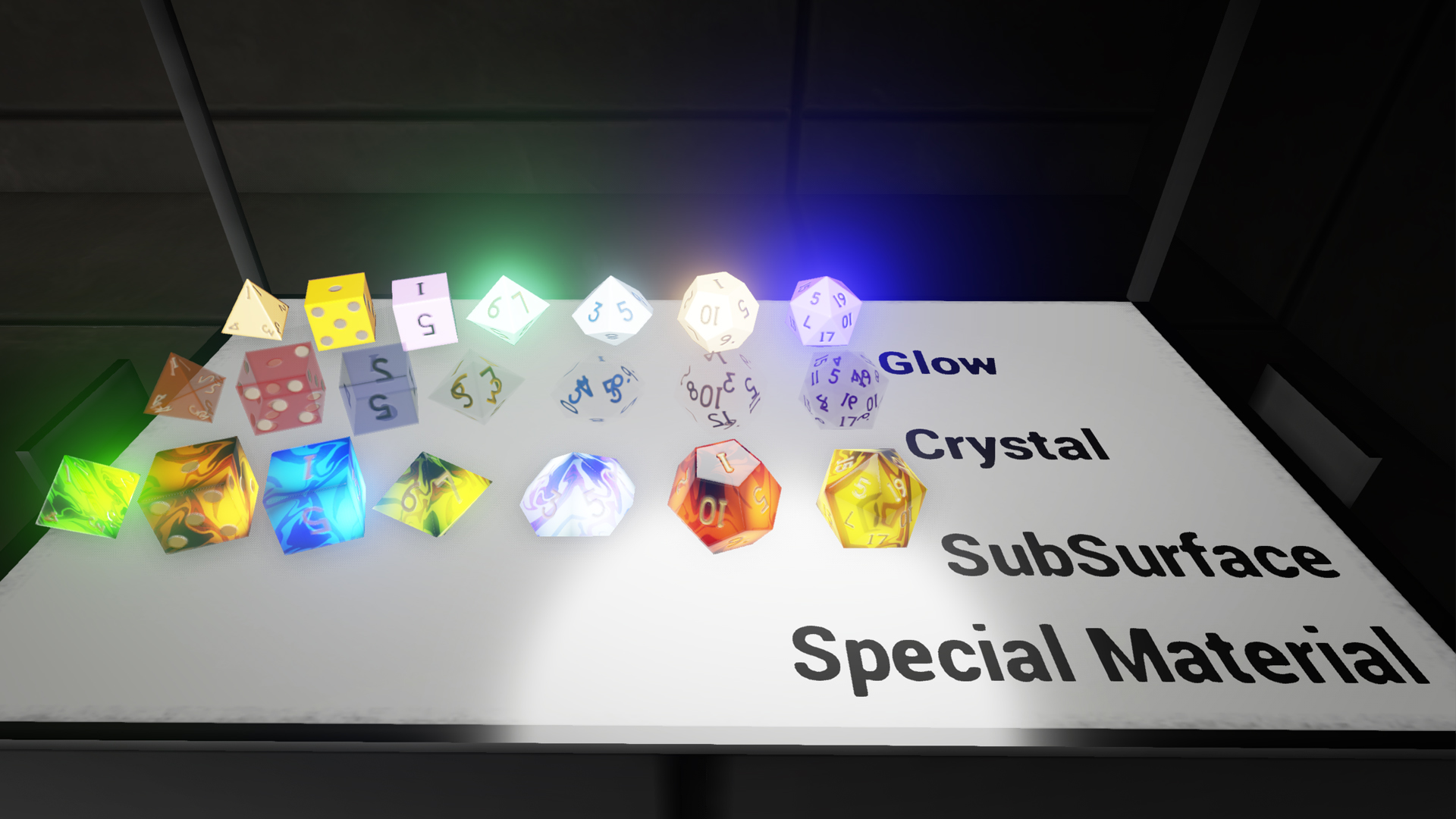 Rin Blueprint Dice Pack 虚幻4 UE4 各种 骰子 蓝图 掷骰系统插图1