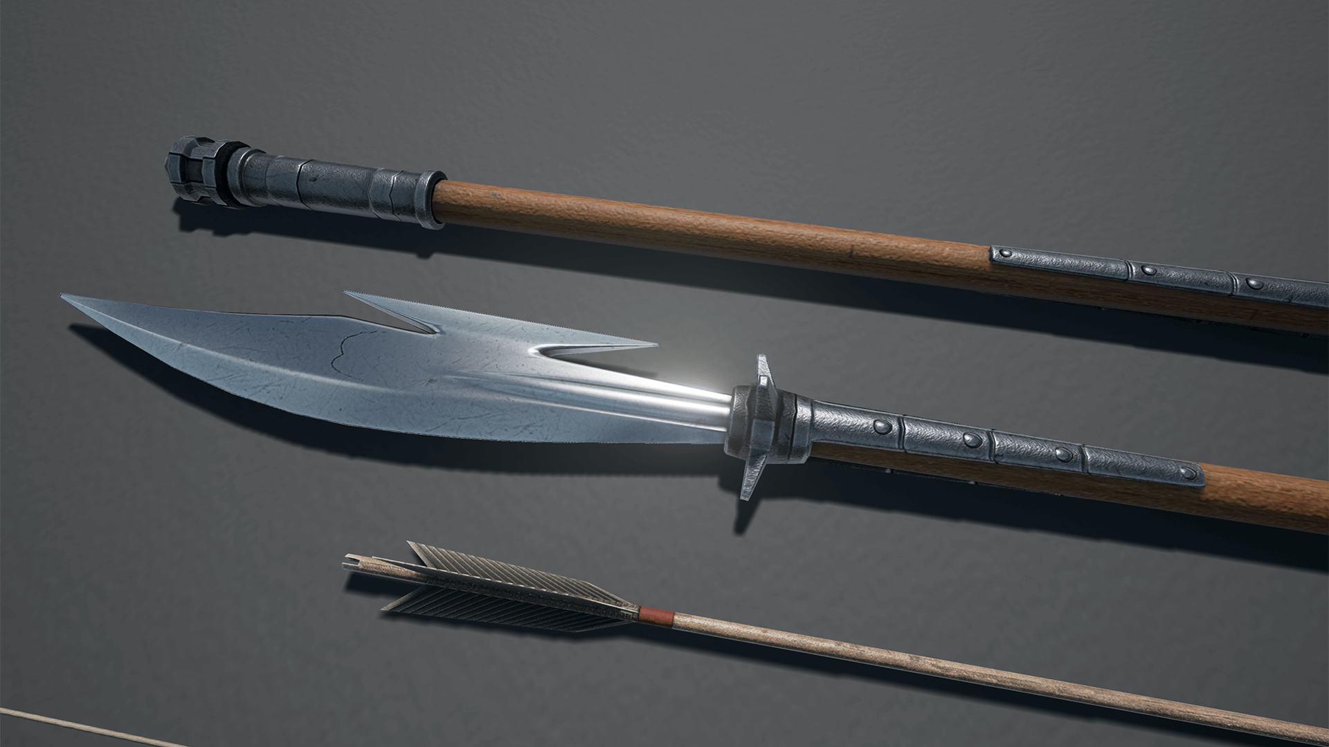 Medieval Weapons Pack 3 虚幻4 UE4 中世纪 武器 弓箭 弓弩 素材插图1