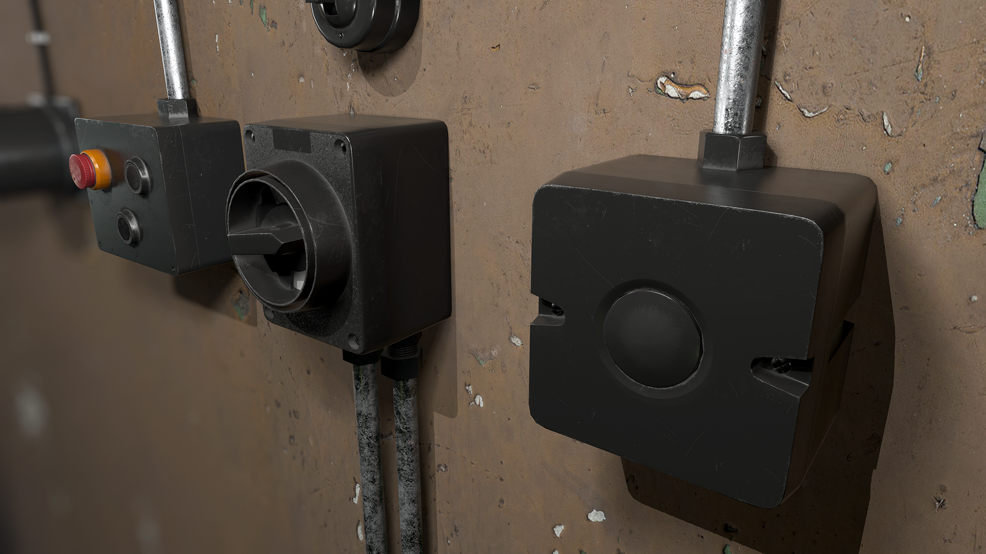 电力系统电箱电线线路控制开关模型 虚幻4 ue4 Electric System插图2