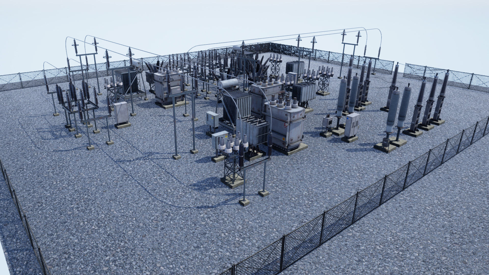 发电站 电力 设备 设施 道具 虚幻4 ue4 Electric Substation插图1